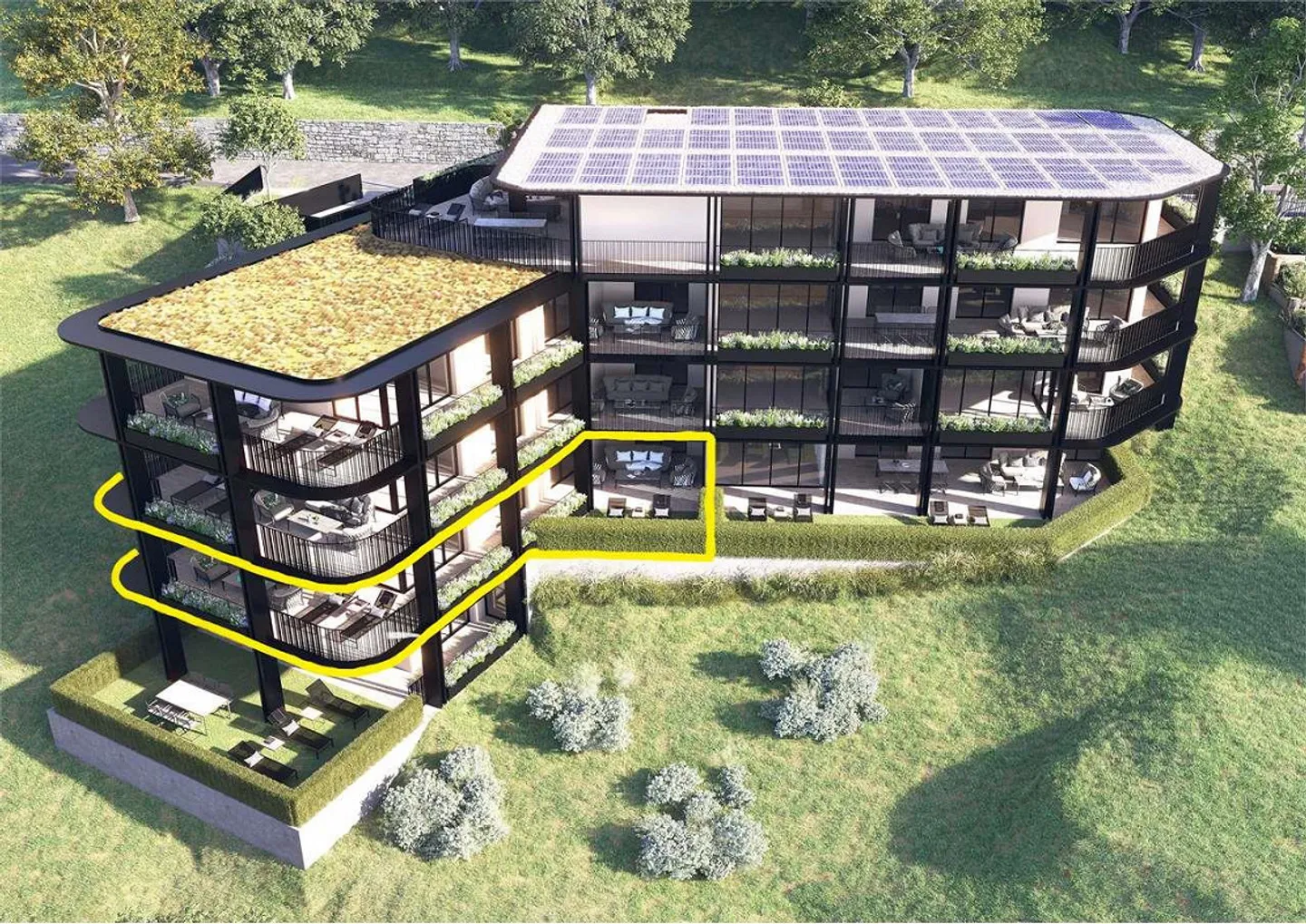 PPP2 - Pregassona: 5,5 Zimmer mit großer Terrasse und privatem Garten - Foto 1 von 13