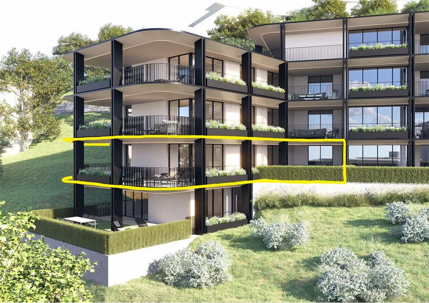 PPP2 - Pregassona: 5,5 Zimmer mit großer Terrasse und privatem Garten - Foto 2 von 13