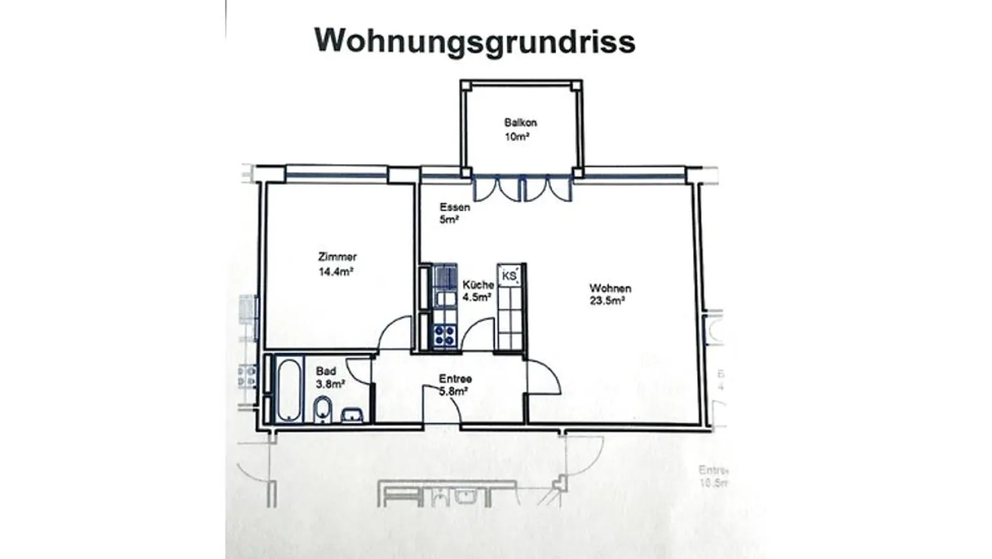 Helle 2½-Zimmer-Wohnung - Foto 10 von 10