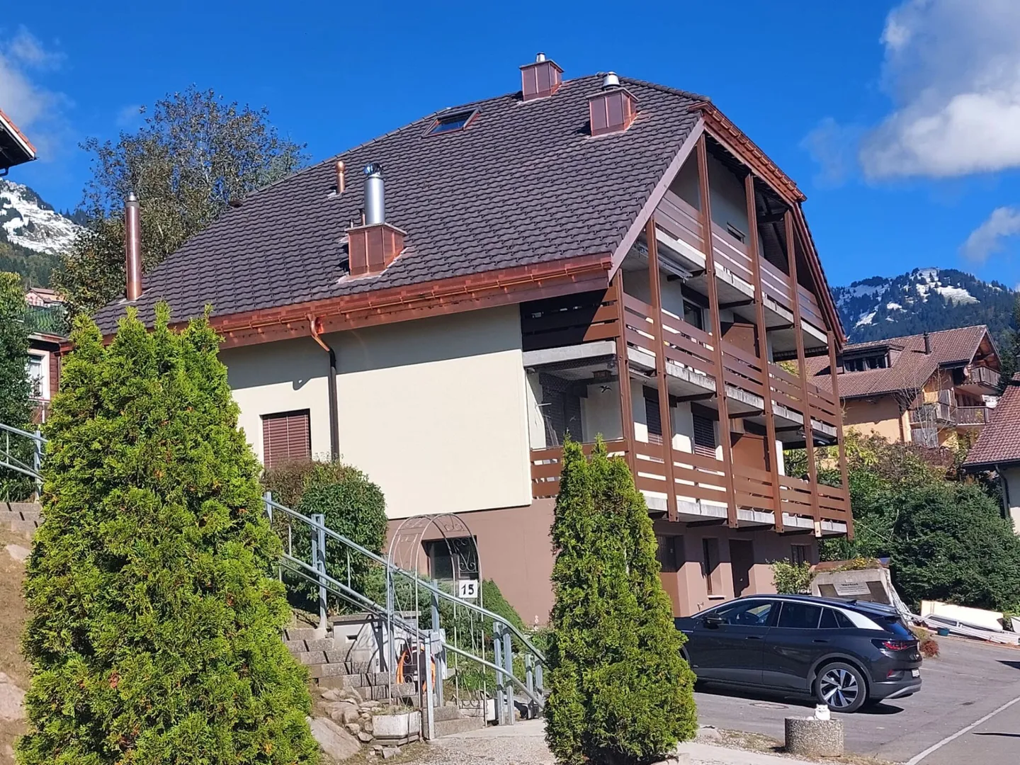 Furnished 2.5-room apartment in Amden: Dream mountain view, private E-parking space & large attic (permanent second residence) - Photo 10 of 12