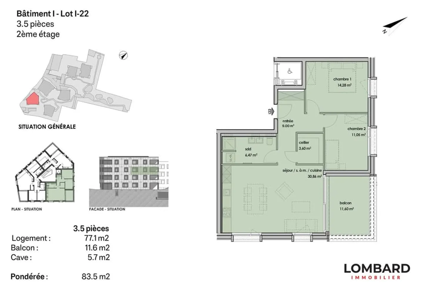 Appartement de 3.5 pièces au 2ème étage - Photo 6 sur 6