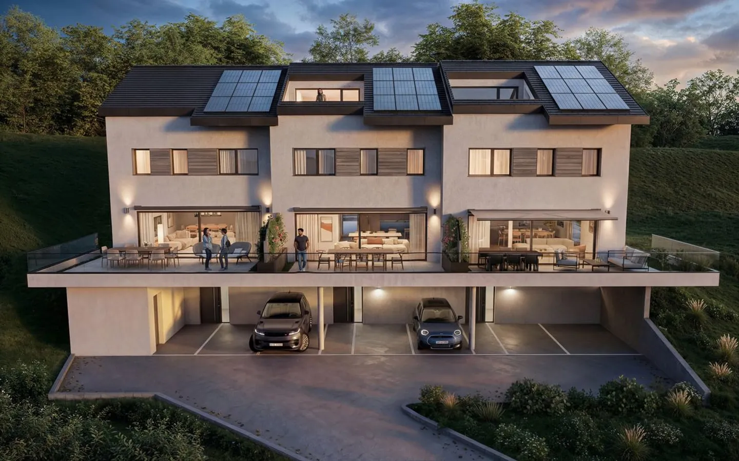 Zeitgenössische Villa mit Seeblick - Foto 5 von 13