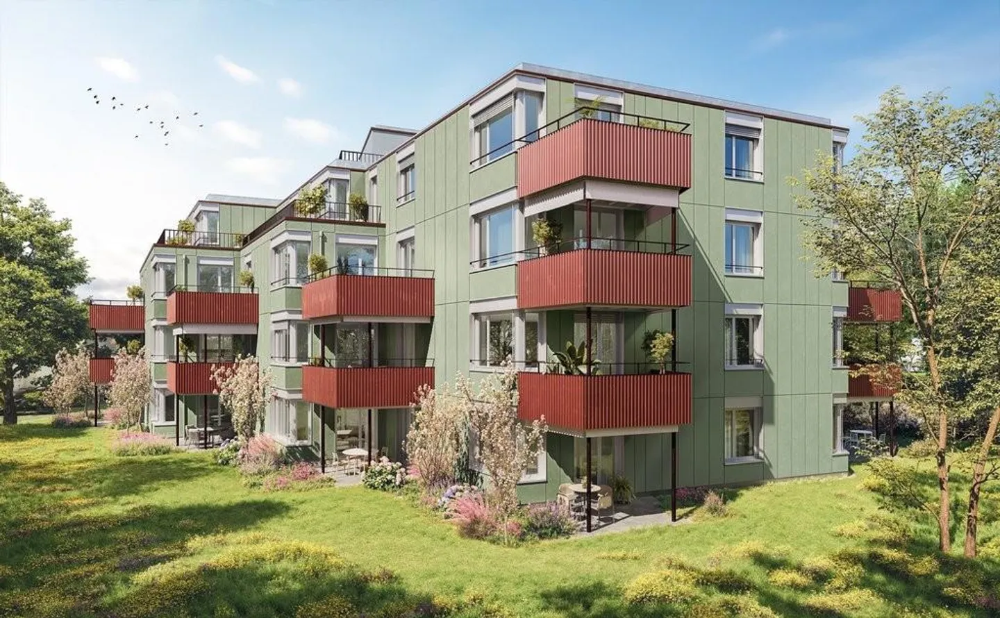 Modernes Apartment in grünem Zürich - Foto 1 von 8