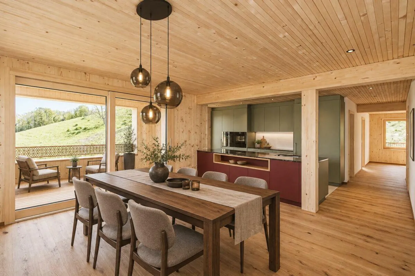 La Loge au-dessus du lac de Constance - Maisonette de 5,5 pièces en bois massif... - Photo 5 sur 16