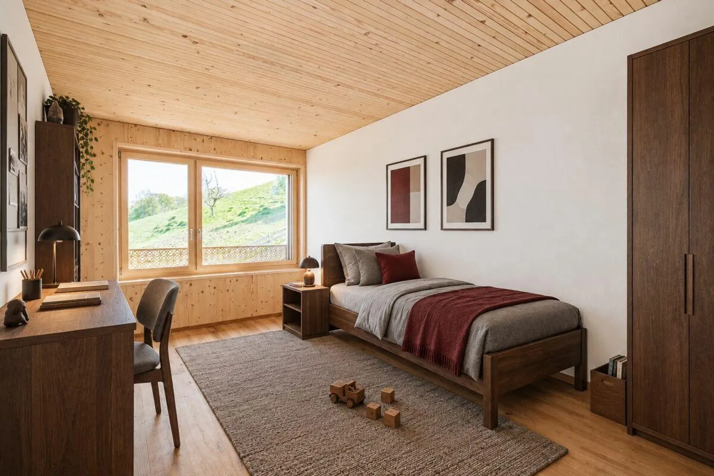 La Loge au-dessus du lac de Constance - Maisonette de 5,5 pièces en bois massif... - Photo 13 sur 16