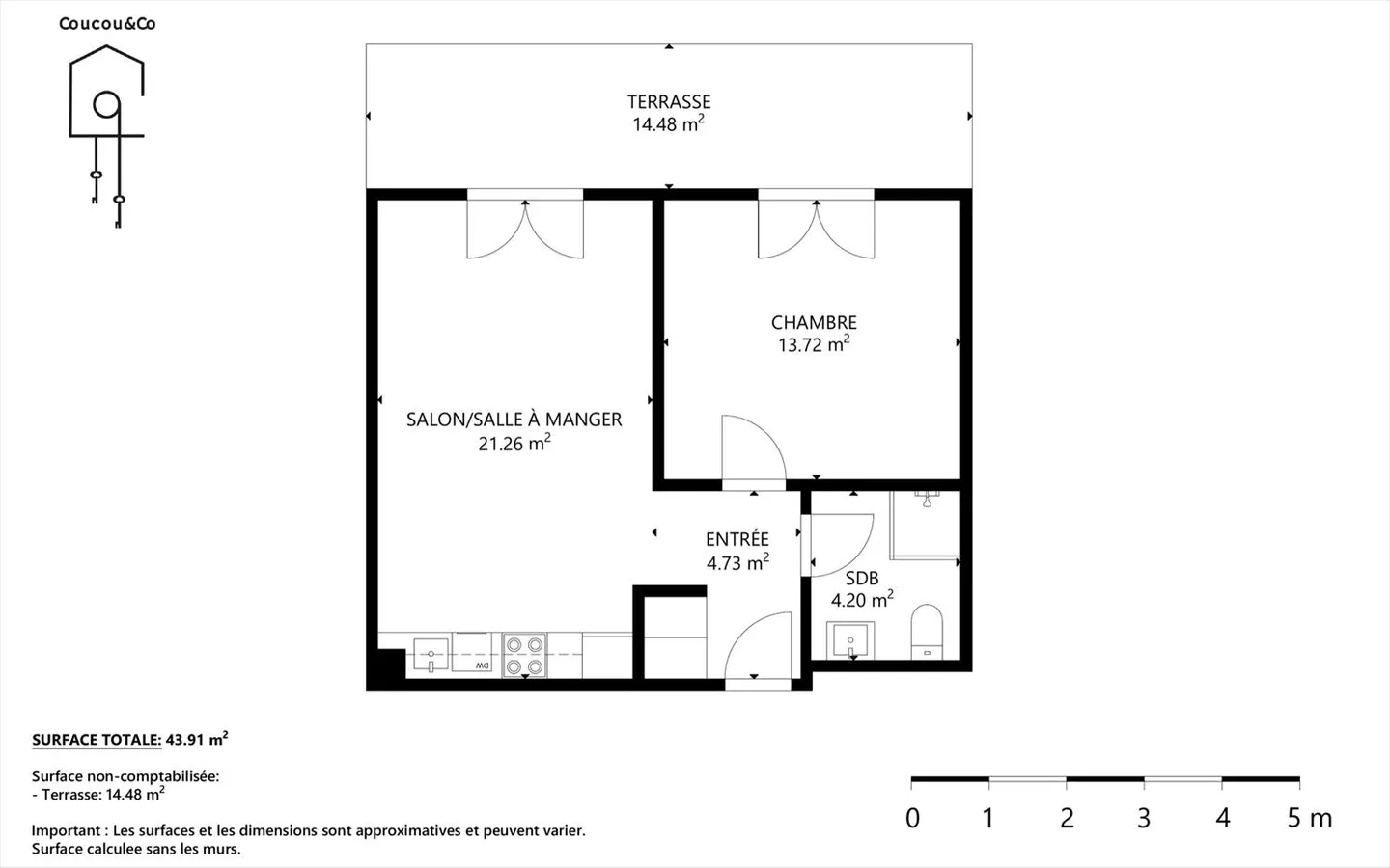 Appartement meublé 2.5 pièces - Foto 13 di 13