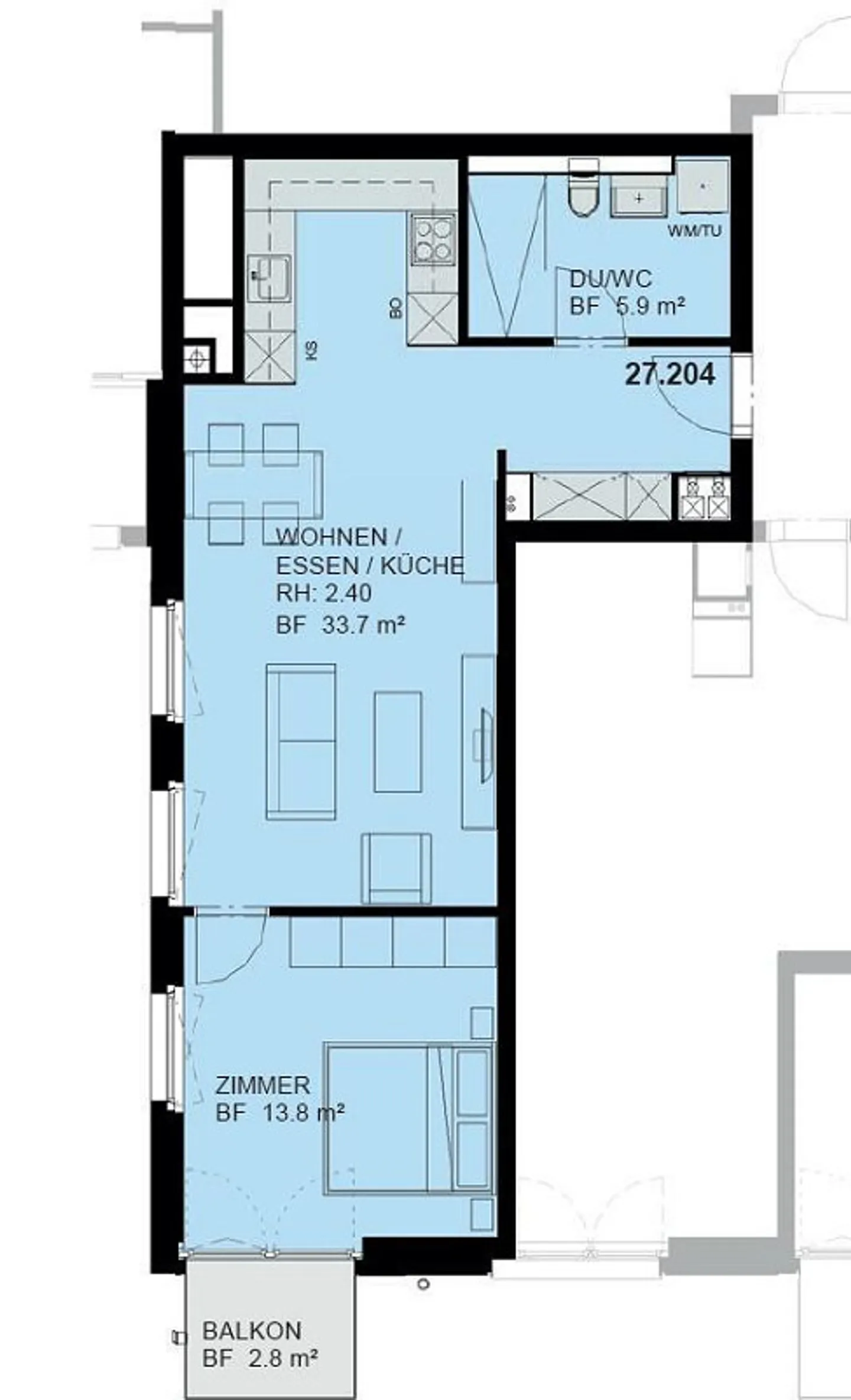 Appartement Chic et Central avec Flair Urbain ! - Photo 6 sur 6