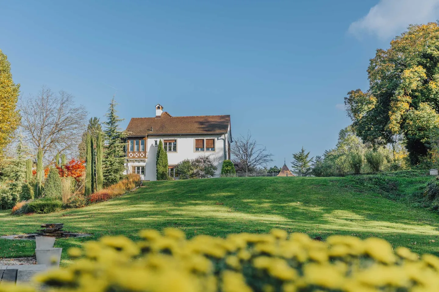 Villa und Einfamilienhaus eingebettet in wunderschöner Parkanlage - Foto 3 von 15