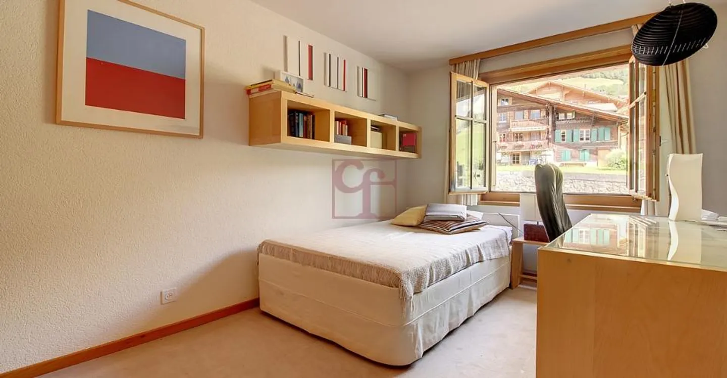 Château-d'Oex – Helle 4,5-Zimmer-Wohnung mit Balkon - Foto 9 von 10