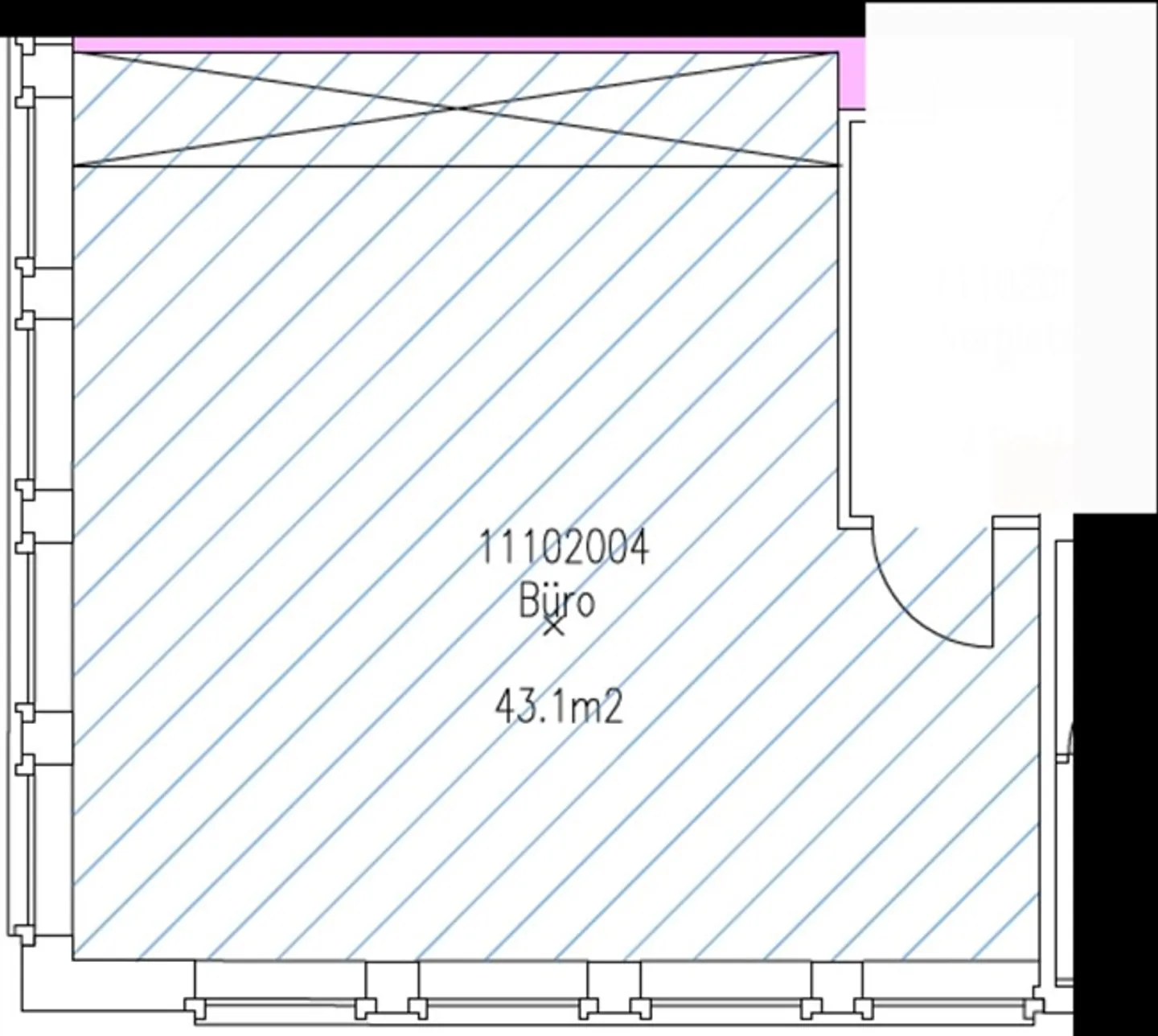 Ufficio spazioso nell'area Buss di Pratteln - 43 m² al 2° piano dell'edificio amministrativo ovest - Foto 3 di 6