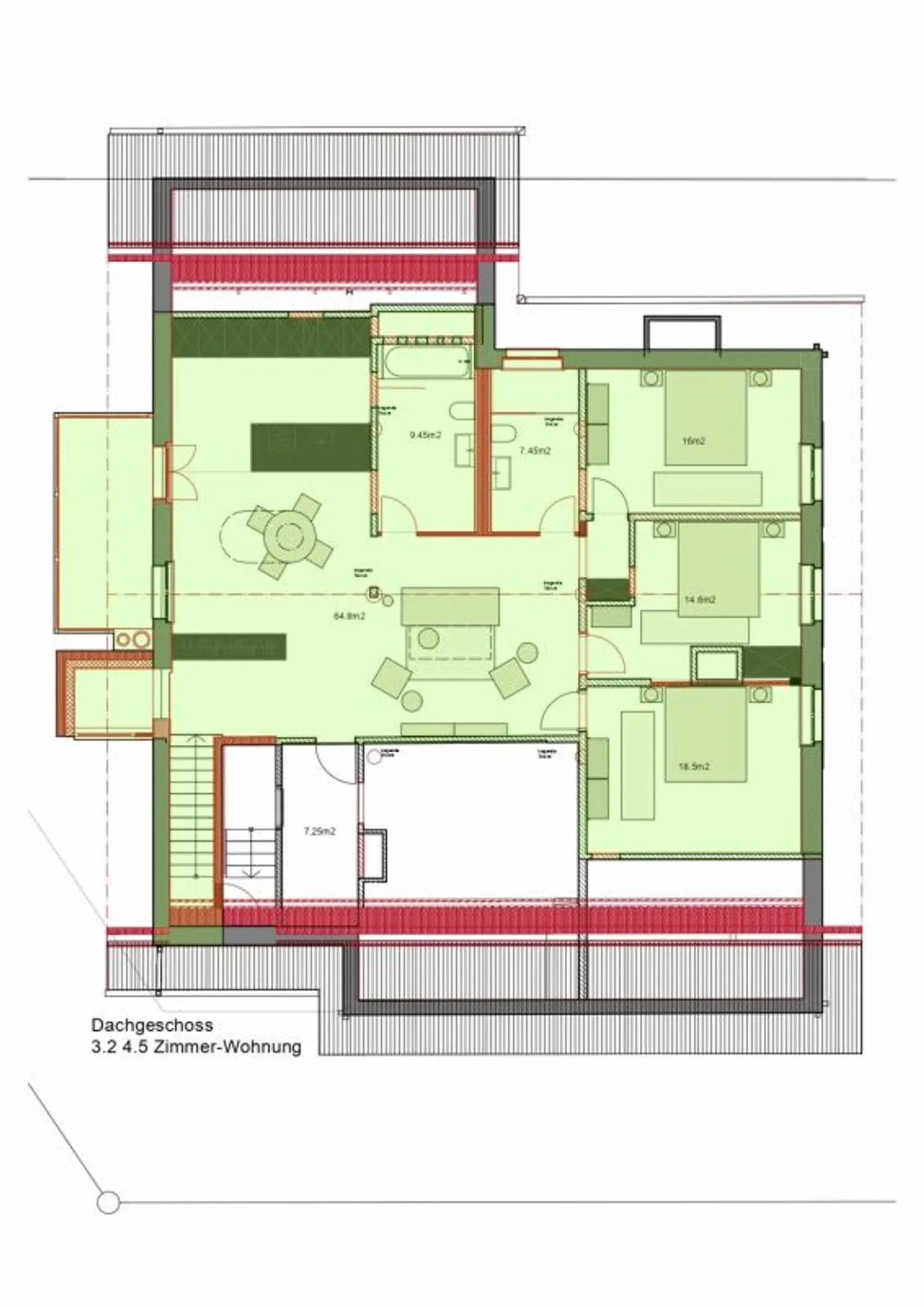 Appartement sous les combles de 4,5 pièces avec gestion dans la Tgesa Romana - Photo 8 sur 8