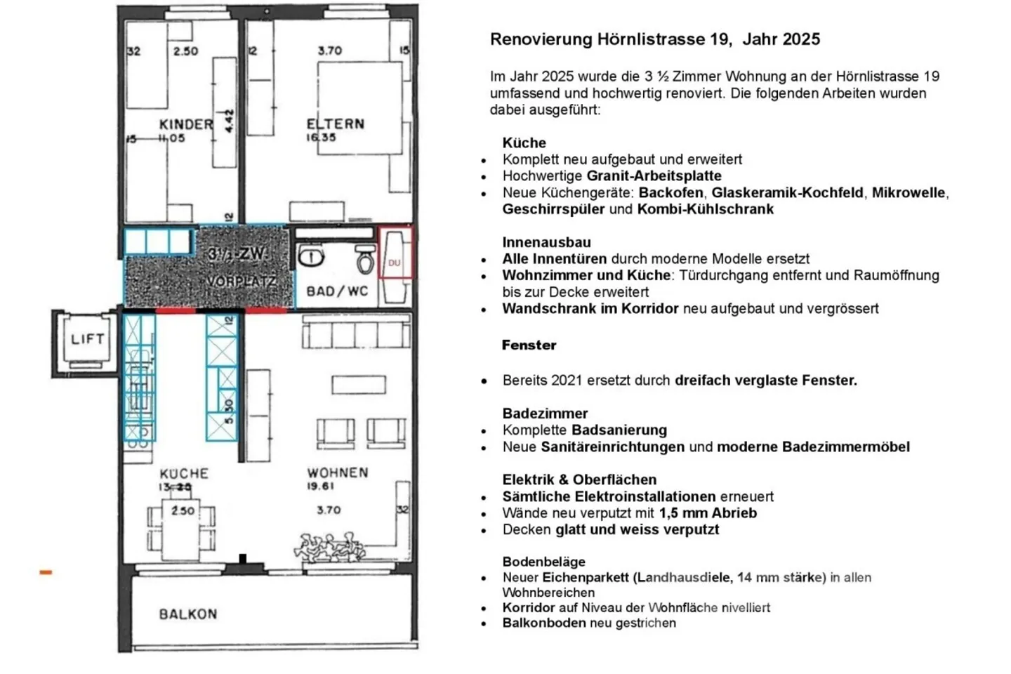 Frisch renovierte 3.5-Zimmer-Wohnung - Foto 10 von 10