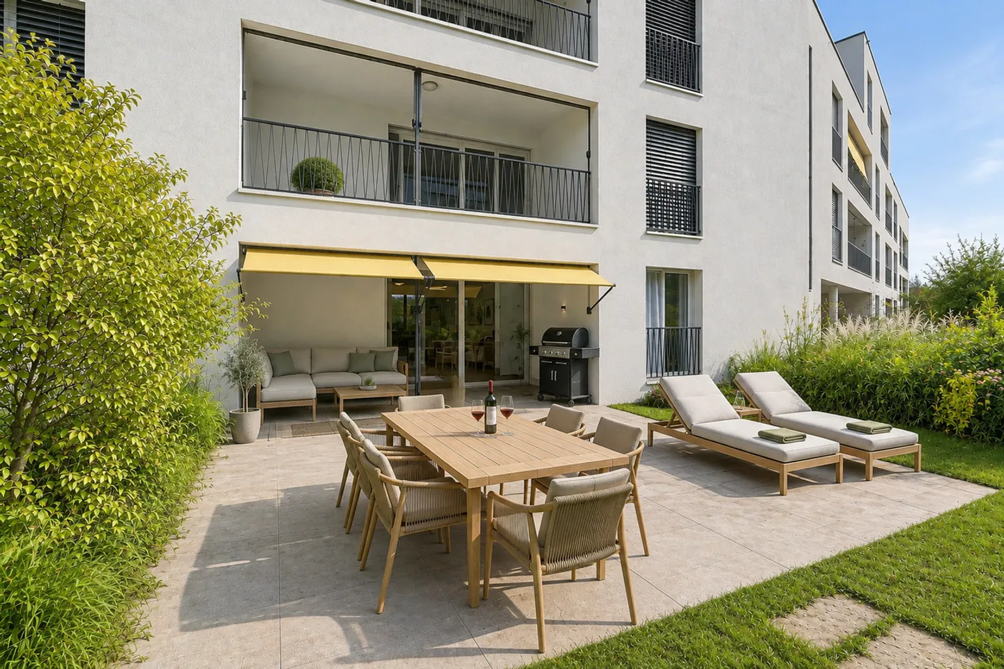 Gartenwohnung mit Wintergarten und grosser Terrasse - Foto 1 di 4
