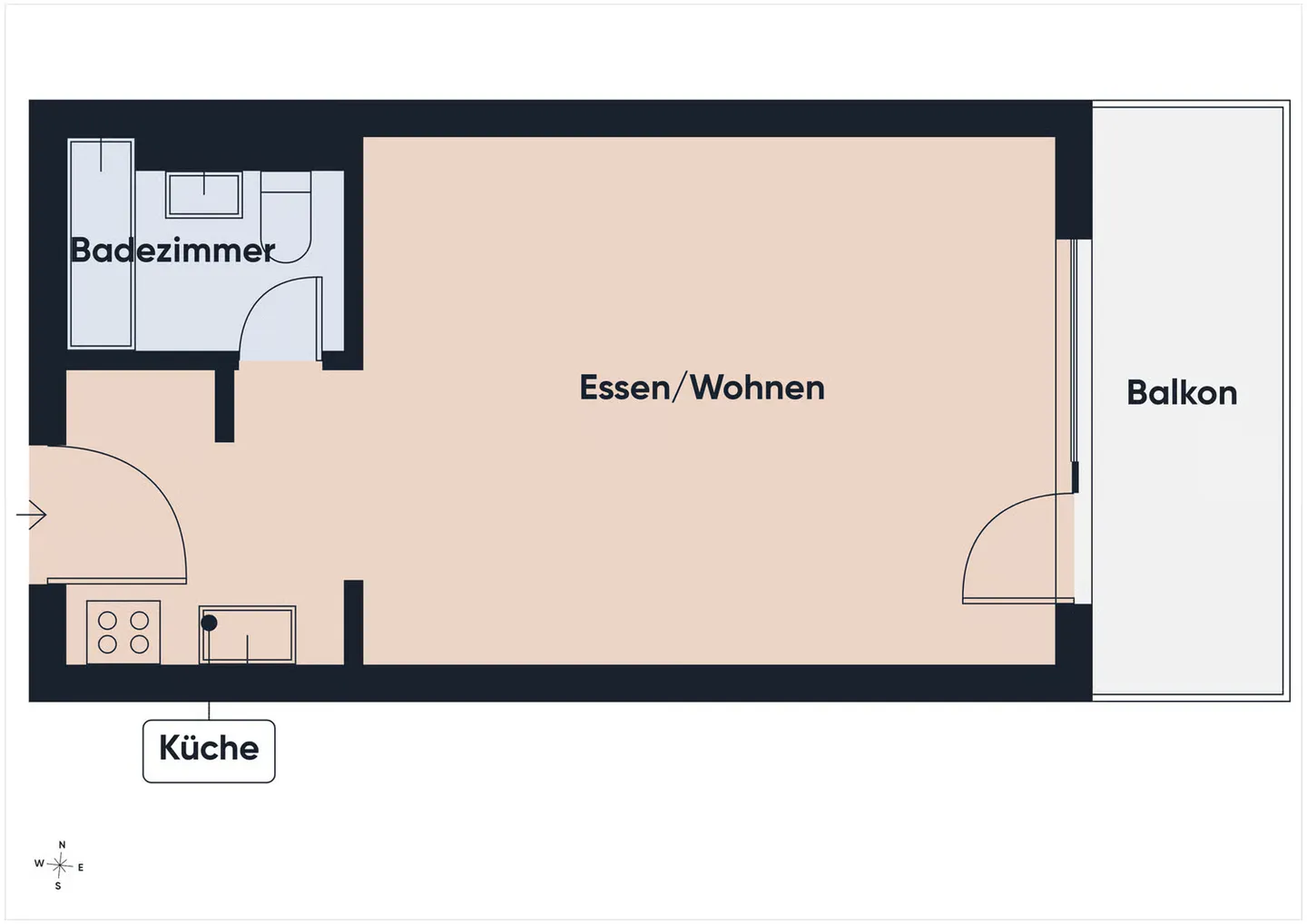 Charming Studio with Balcony in Unterbäch - Photo 9 of 13