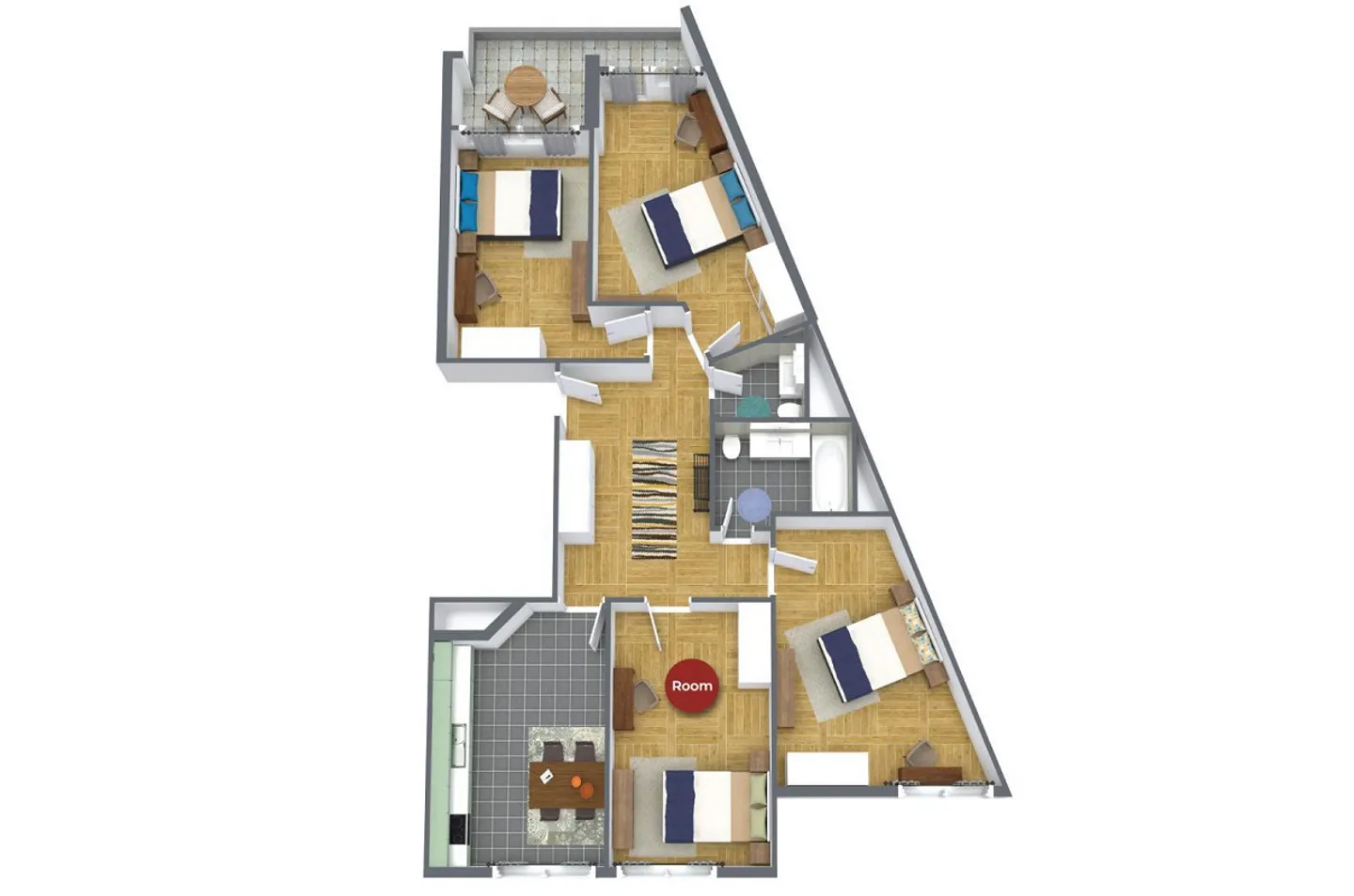 Chambre meublée dans un appartement modernisé dans un emplacement de choix - Photo 6 sur 6