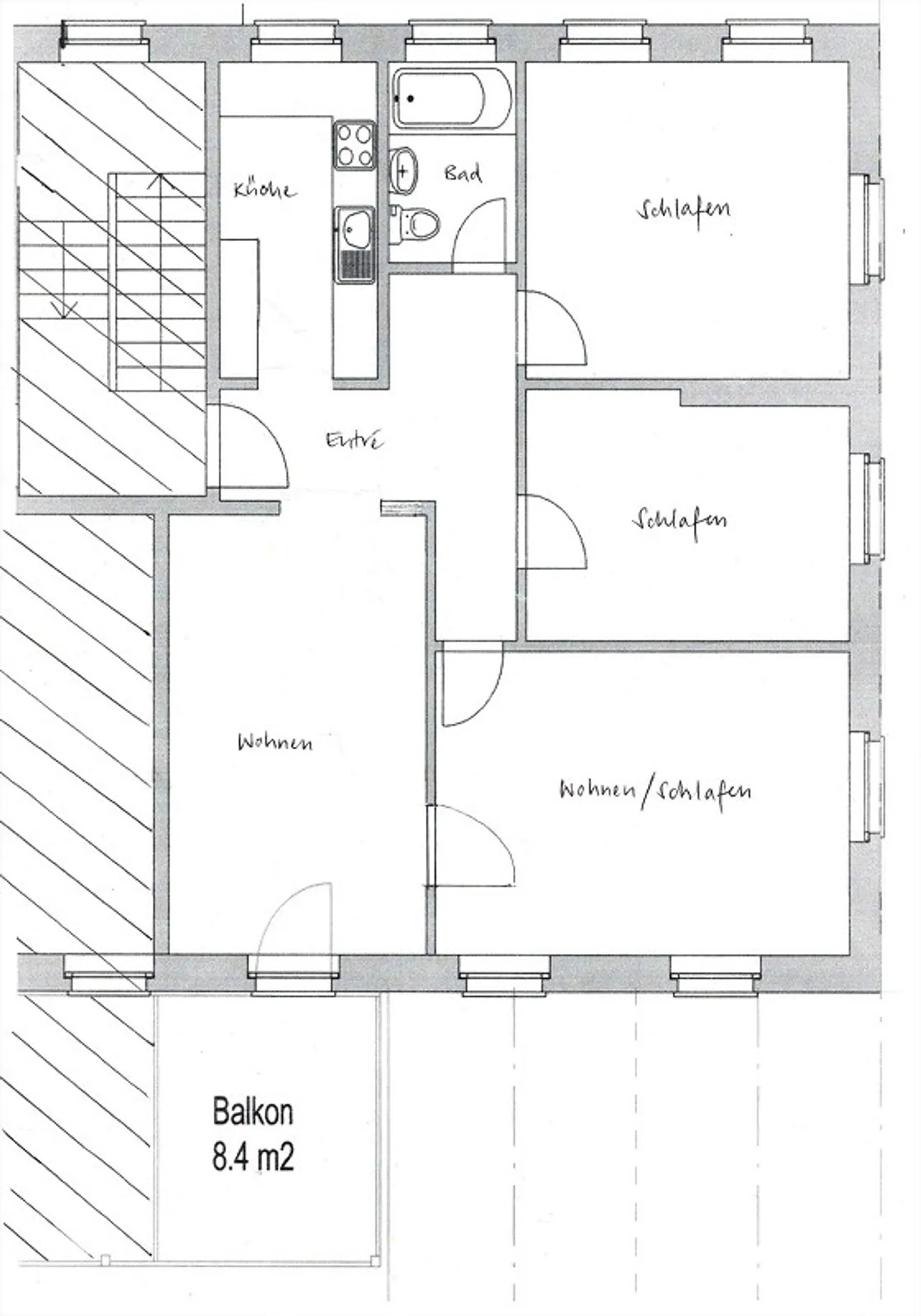 Frisch renovierte 4-Zi Wg mit Balkon und Gemeinschaftsgarten - Foto 12 von 12