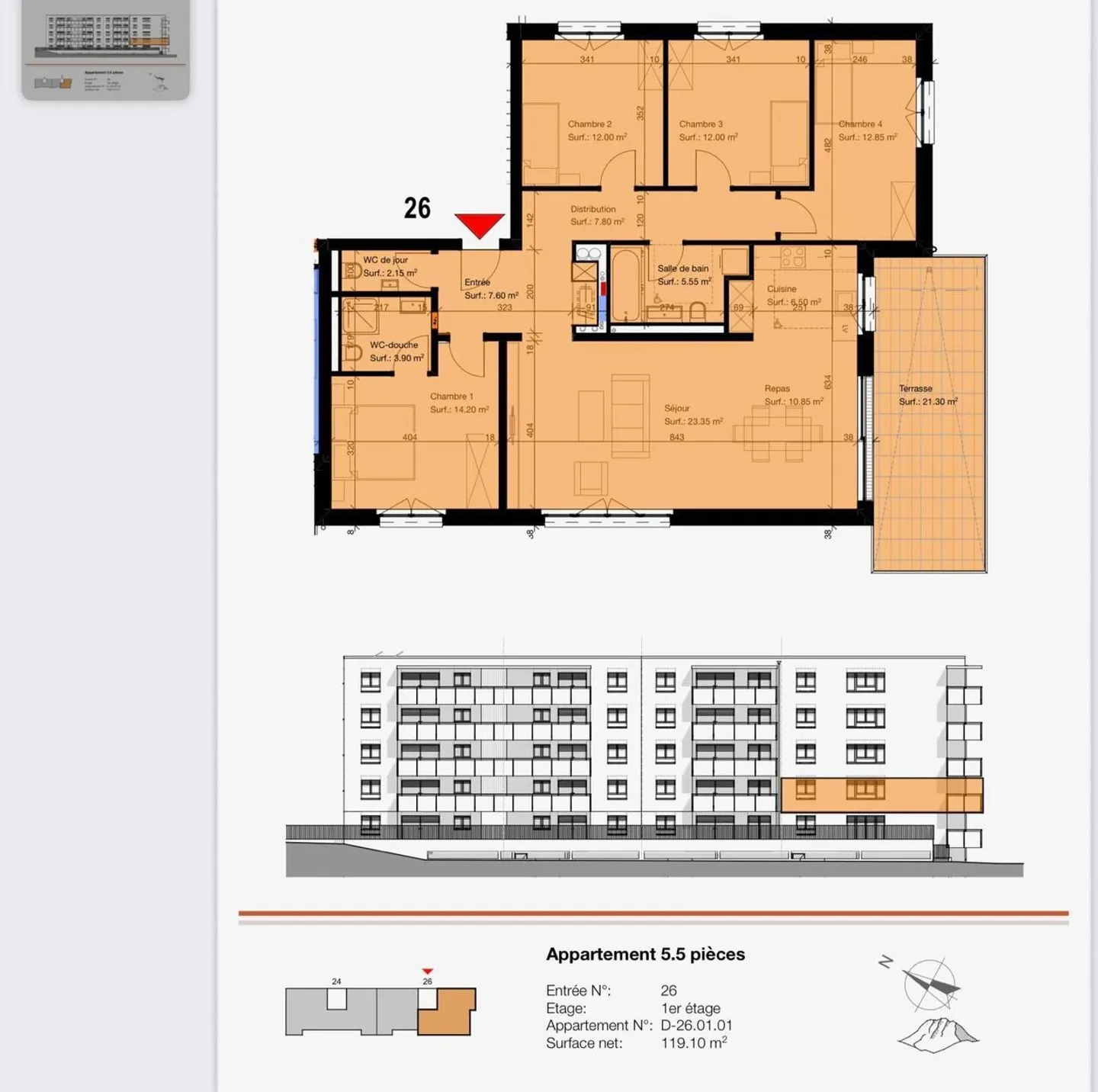 Appartement à louer - Photo 10 sur 10