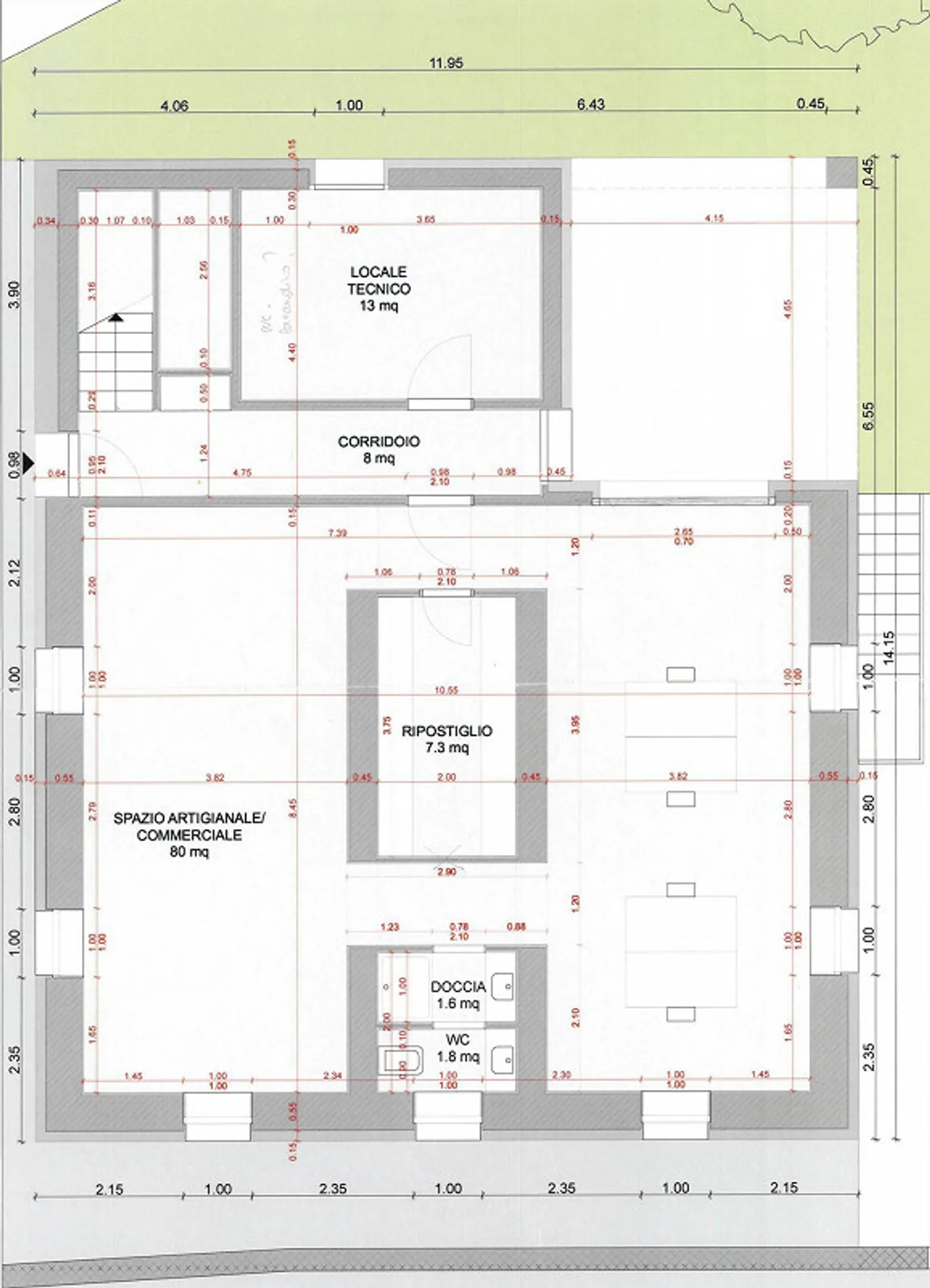 Vollständig renoviertes Haus: 2 Wohnungen und Büro in einer strategischen Lage - Foto 11 von 14