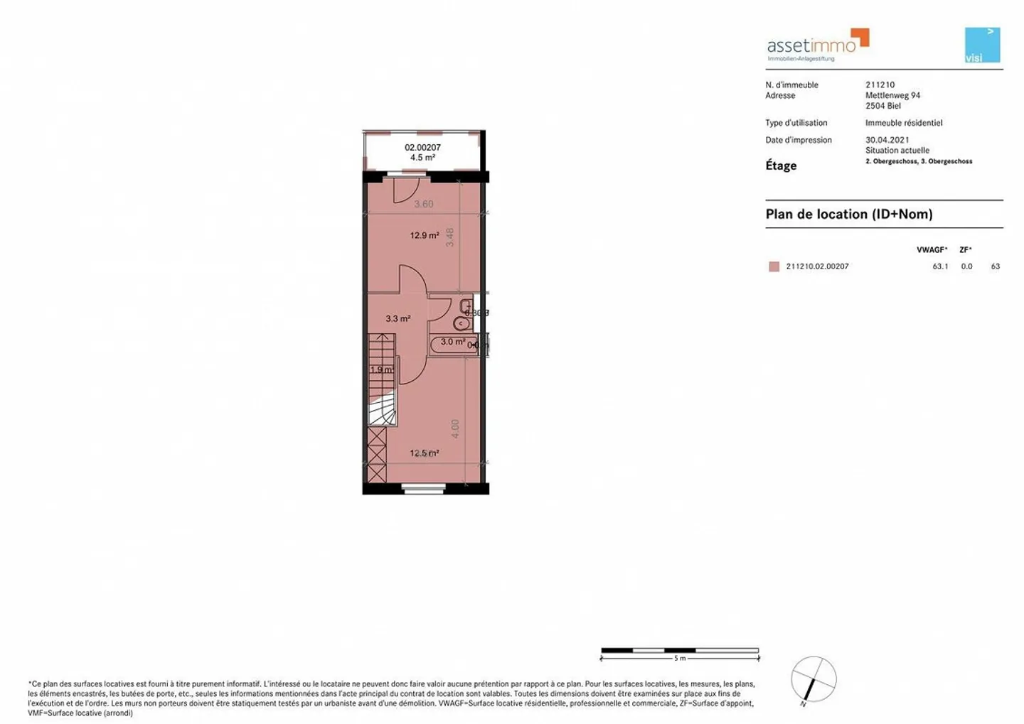 3.5-Maisonette Appartement dans un quartier familial au vert - Photo 10 sur 11