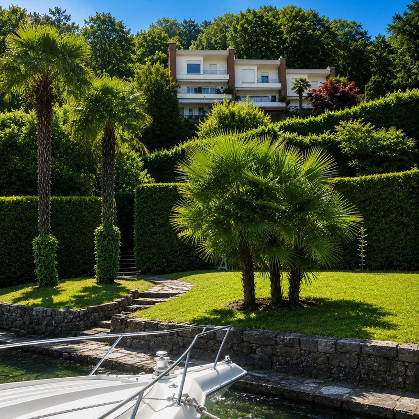 Villa avec plage et quai privé à Montagnola - Photo 1 sur 13