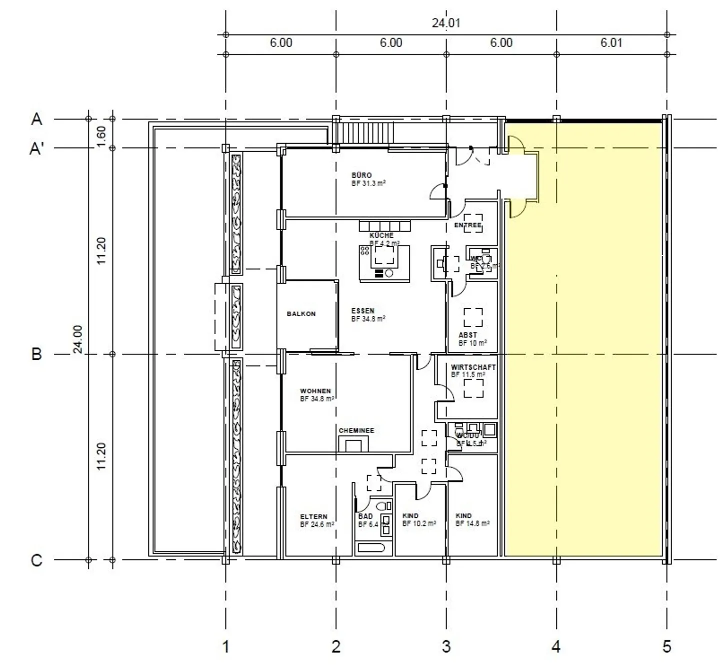Office space in a central location (shell construction) - Photo 2 of 2