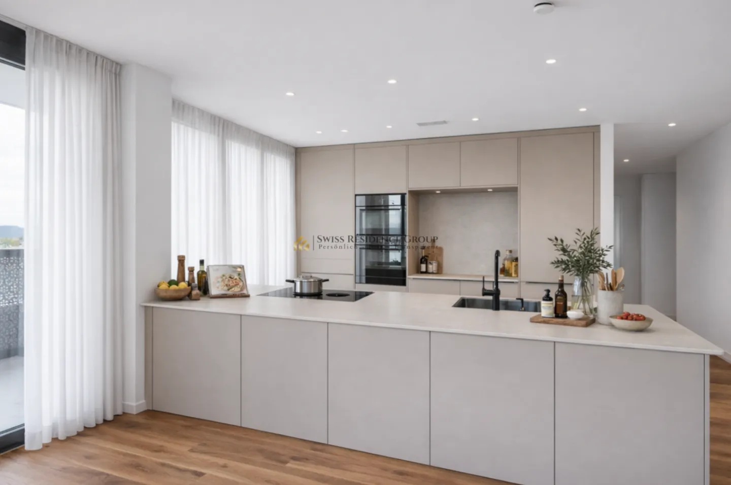 Appartement exclusif de 5,5 pièces au 33ème étage des West Towers Three Point - Photo 2 sur 5