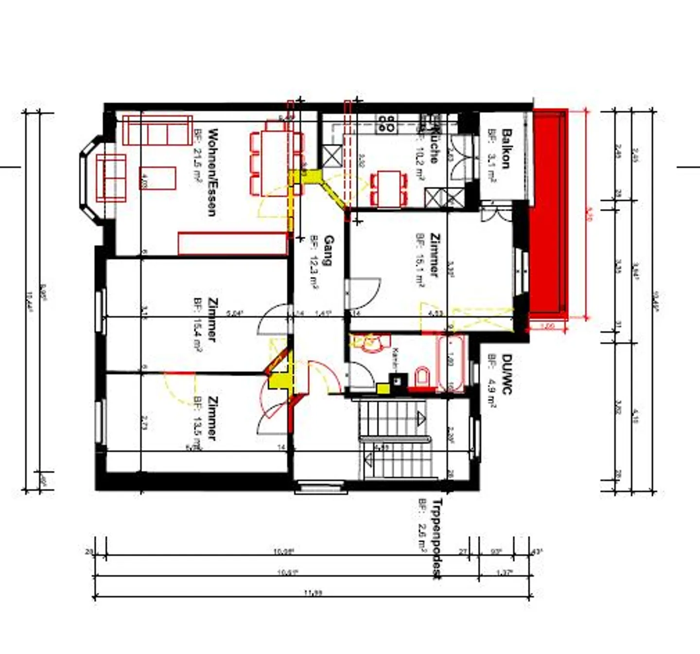 Ampio appartamento di 4,5 stanze in un edificio storico nel centro di Wolhusen - Foto 11 di 11