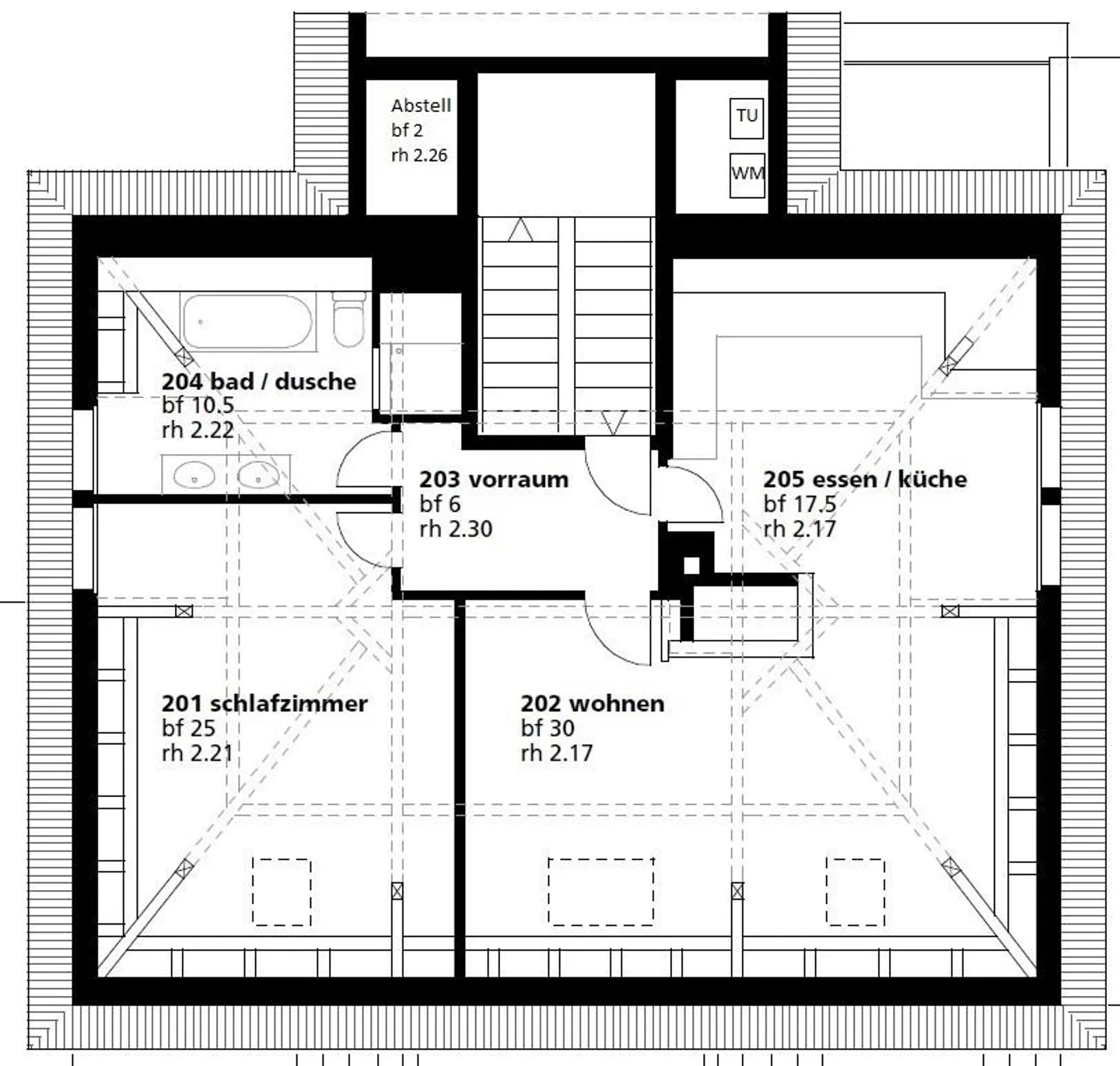 Charmante appartement sous les toits d'un ancien bâtiment - central à Altstätten - Photo 12 sur 12