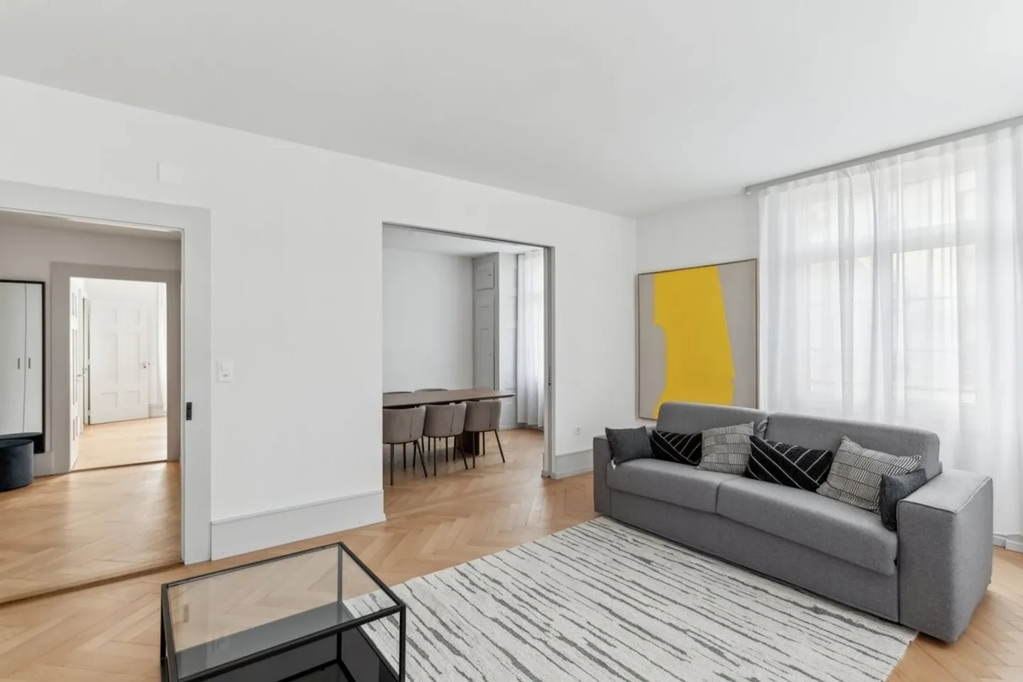 Magnifique appartement meublé et rénové de 113 m2 au centre-ville - Photo 1 sur 12