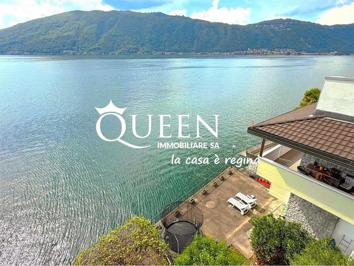 Bissone: Villa am Wasser, 6 Zimmer, 300 qm, Terrassen, Portico - Foto 8 von 13