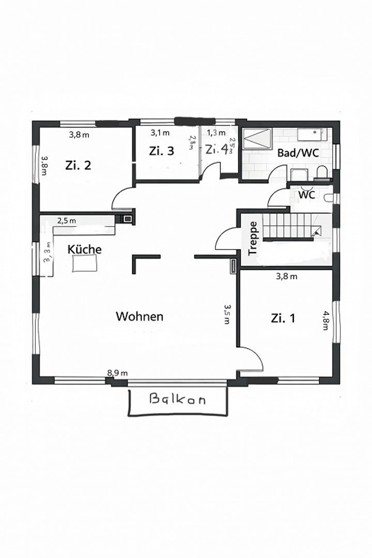 Stylish living above the rooftops of St. Gallen - Photo 8 of 8