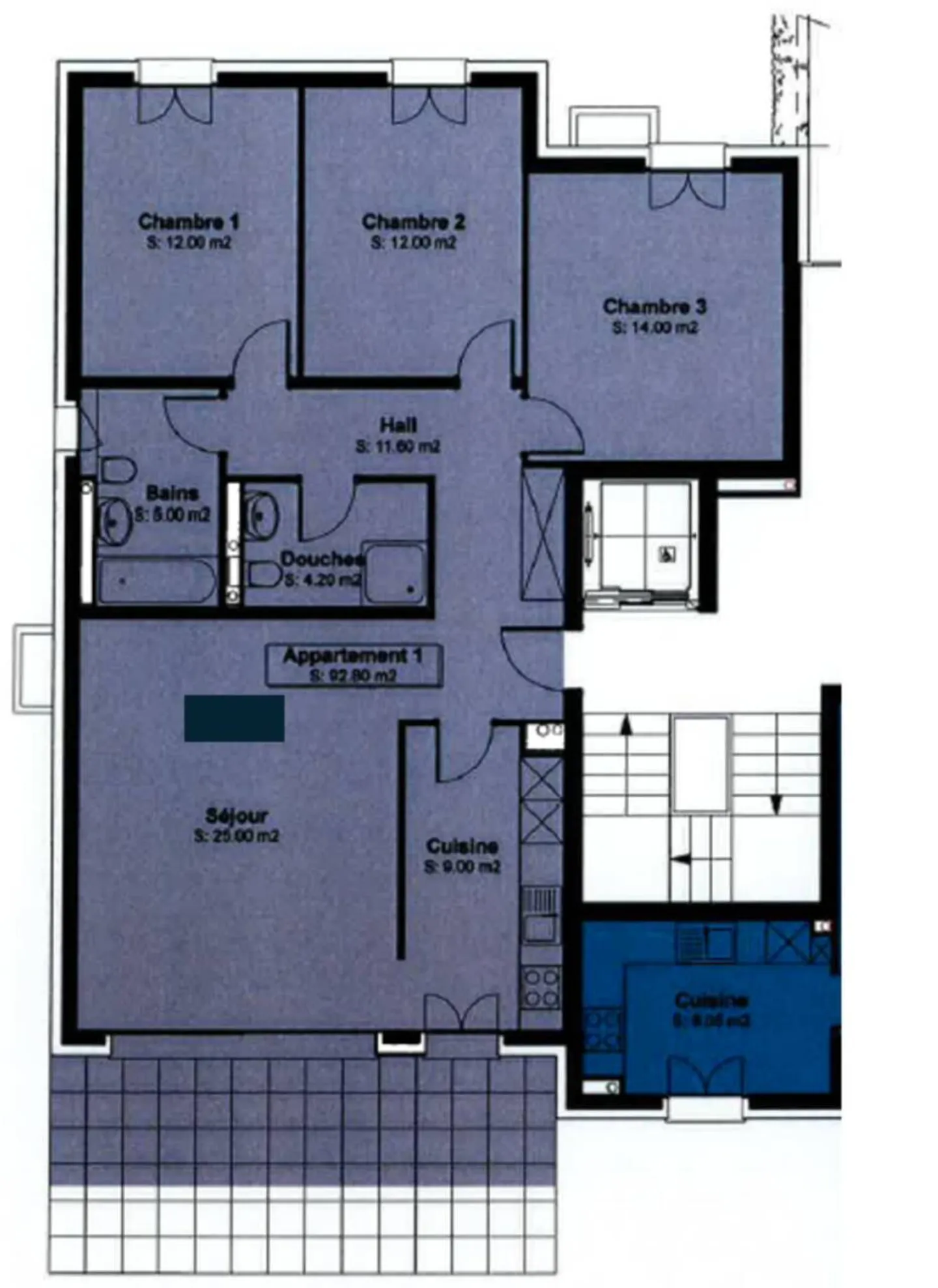 Schöne 4,5-Zimmer-Wohnung mit privatem Garten von 70m2 - Foto 10 von 10