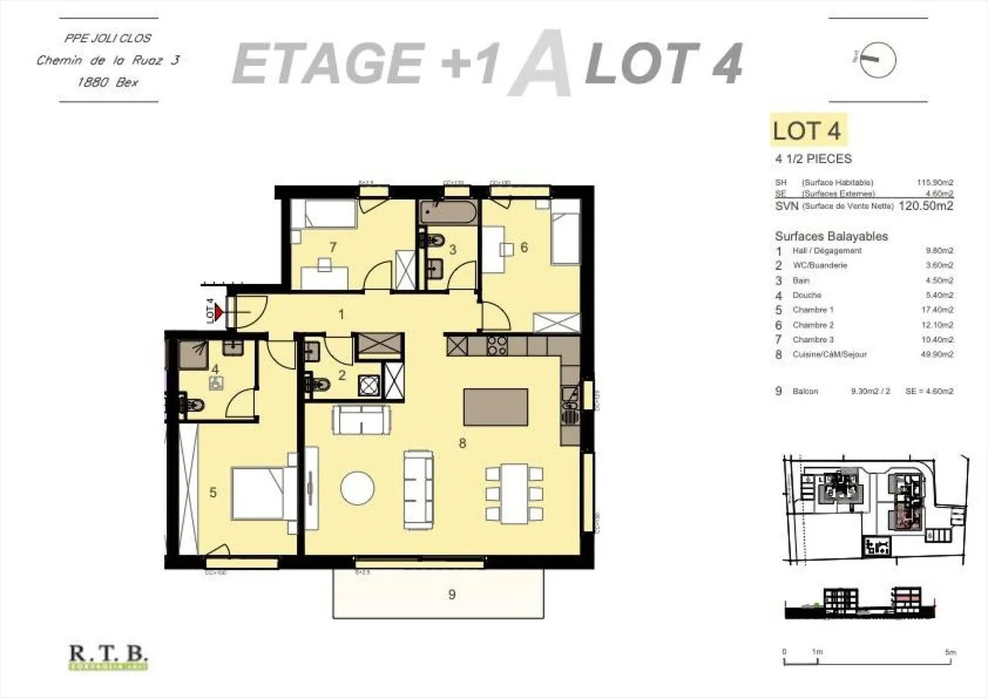 PPE Joli Clos lotto 125-4 appartamento di 4.5 locali al 1° piano - Foto 8 di 13