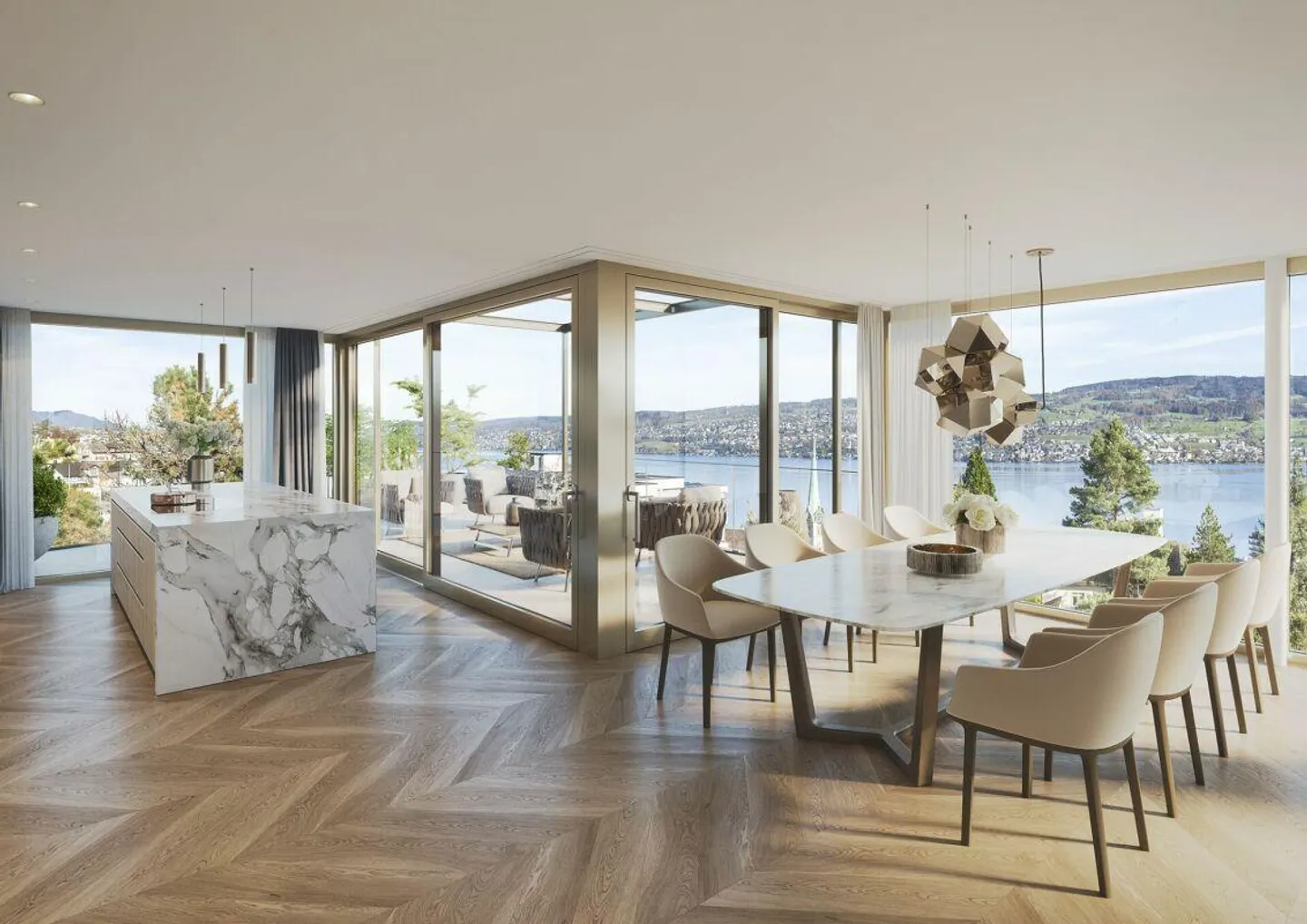 Exklusive Attika-Wohnung in Horgen - Foto 3 von 9