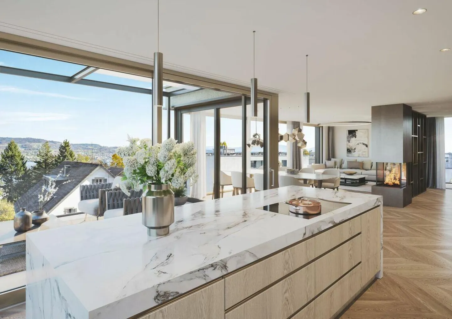 Exklusive Attika-Wohnung in Horgen - Foto 4 von 9