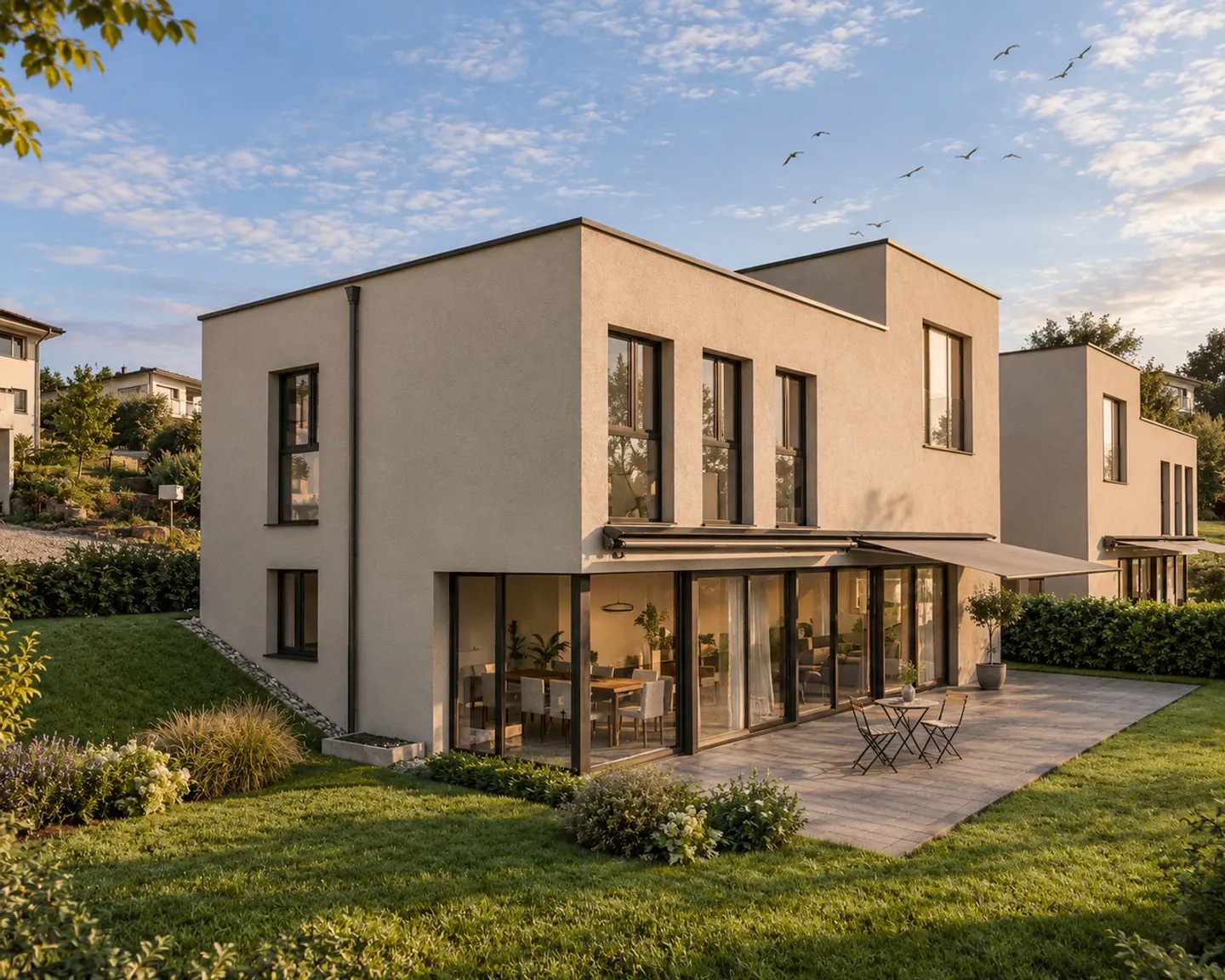 Nouvelle villa familiale à Courgevaux - Photo 2 sur 5
