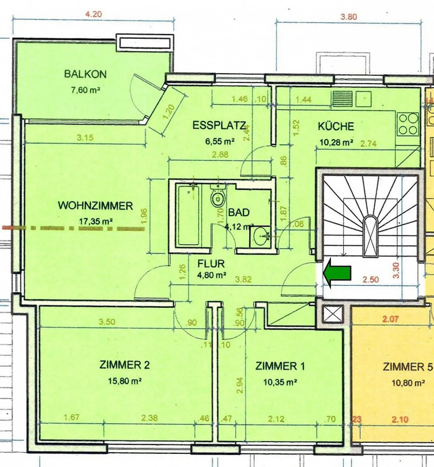 Charmante Wohnung mit Grünblick - Foto 10 von 10