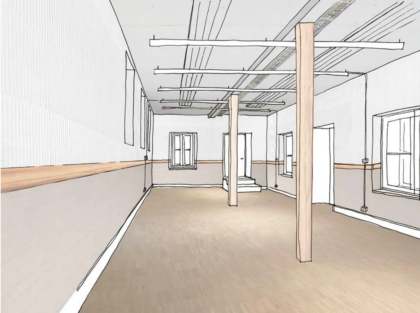 Chambres dans d'anciens ateliers (85 à 129m2) - par exemple W/01/01 : 104 m2 - Photo 2 sur 8