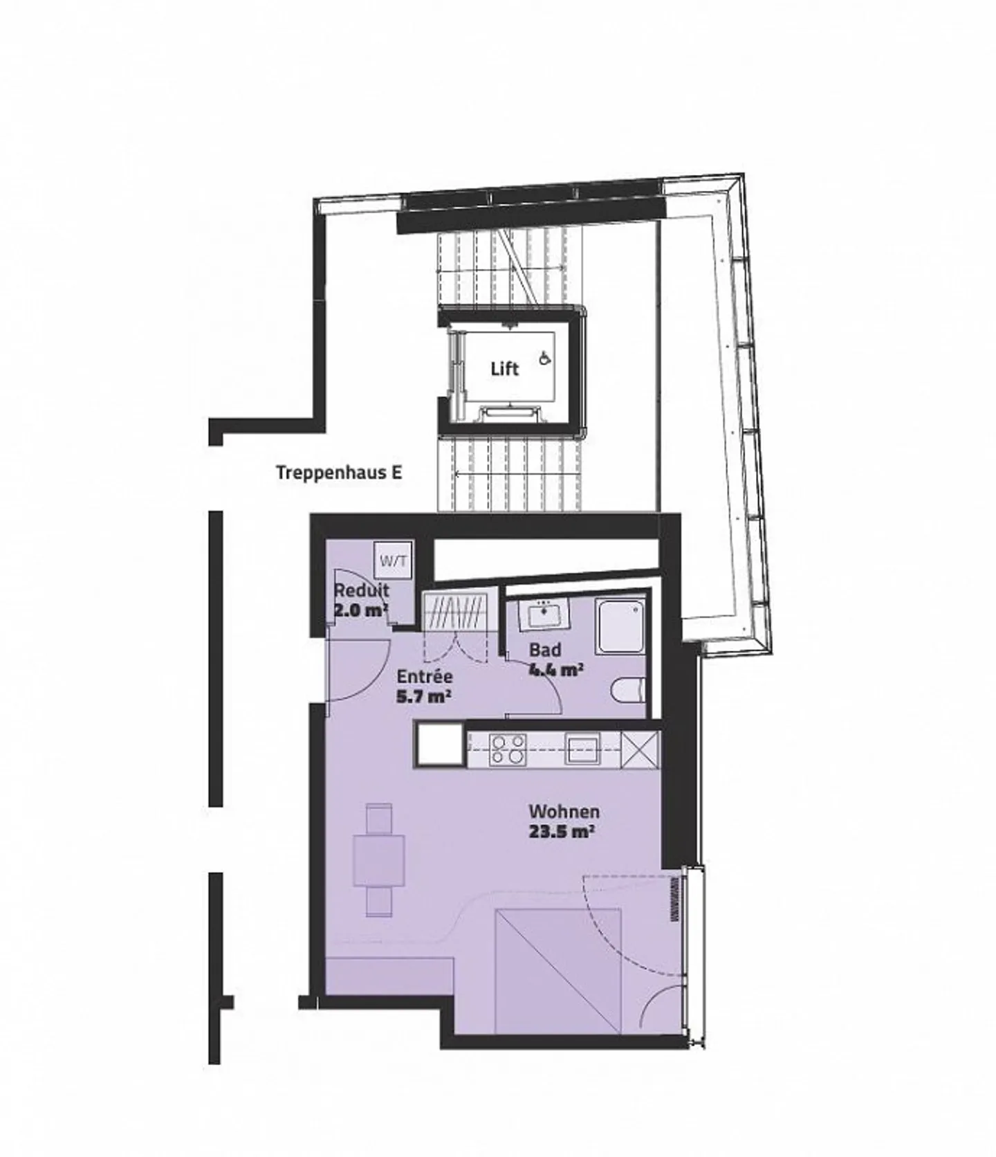 Single apartment directly at Aarau train station - Photo 5 of 5