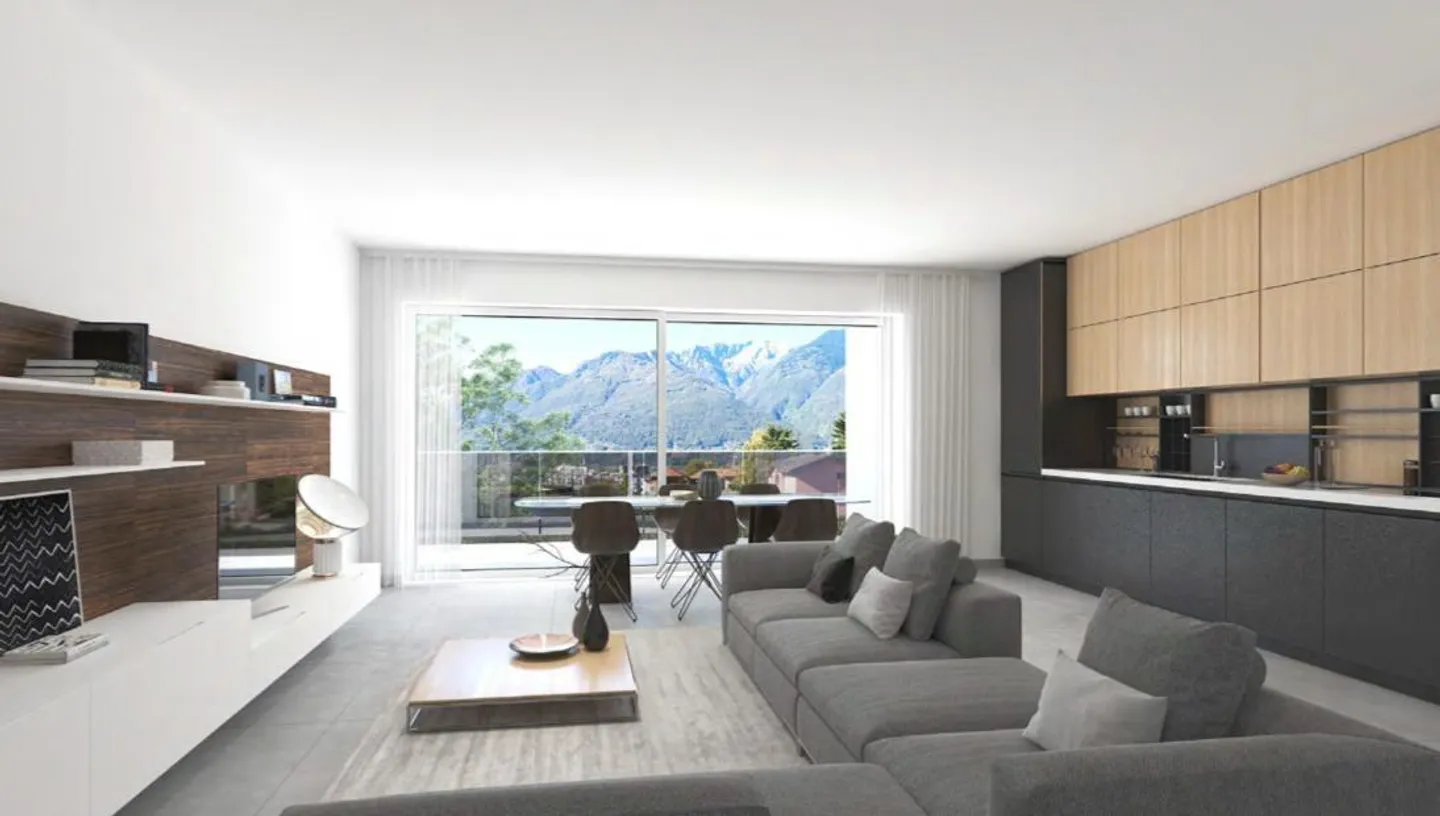 MODERNE 4.5 PIÈCES AVEC BALCON ET VUE DÉGAGÉE À BELLINZONA - Photo 1 sur 11
