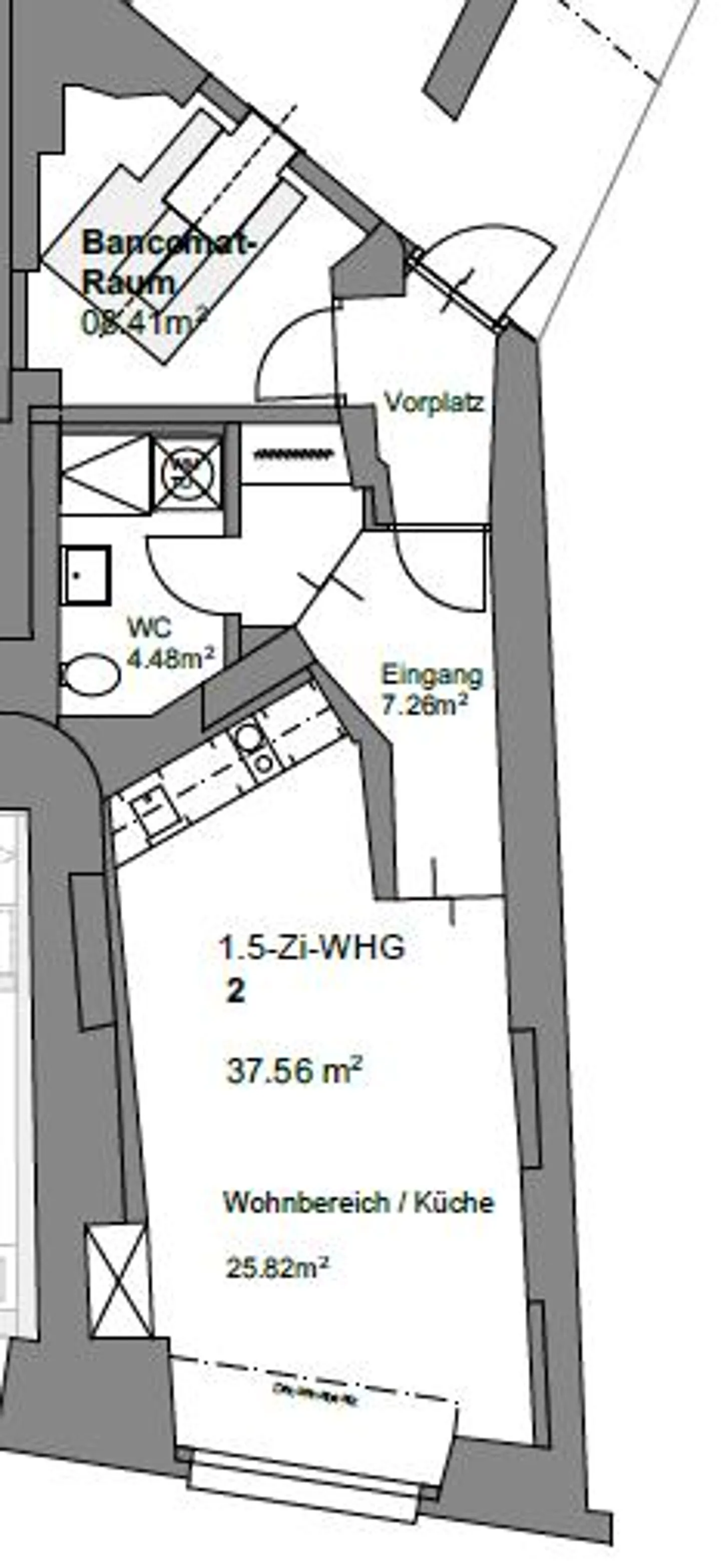 Appartamento moderno 1.5 camere in affitto in un edificio storico - Foto 10 di 10