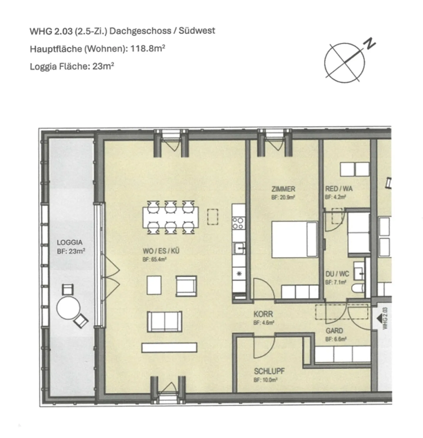 2½ ROOM APARTMENT IN DÄTTLIKON (ZH), FURNISHED, TEMPORARY - Photo 8 of 10
