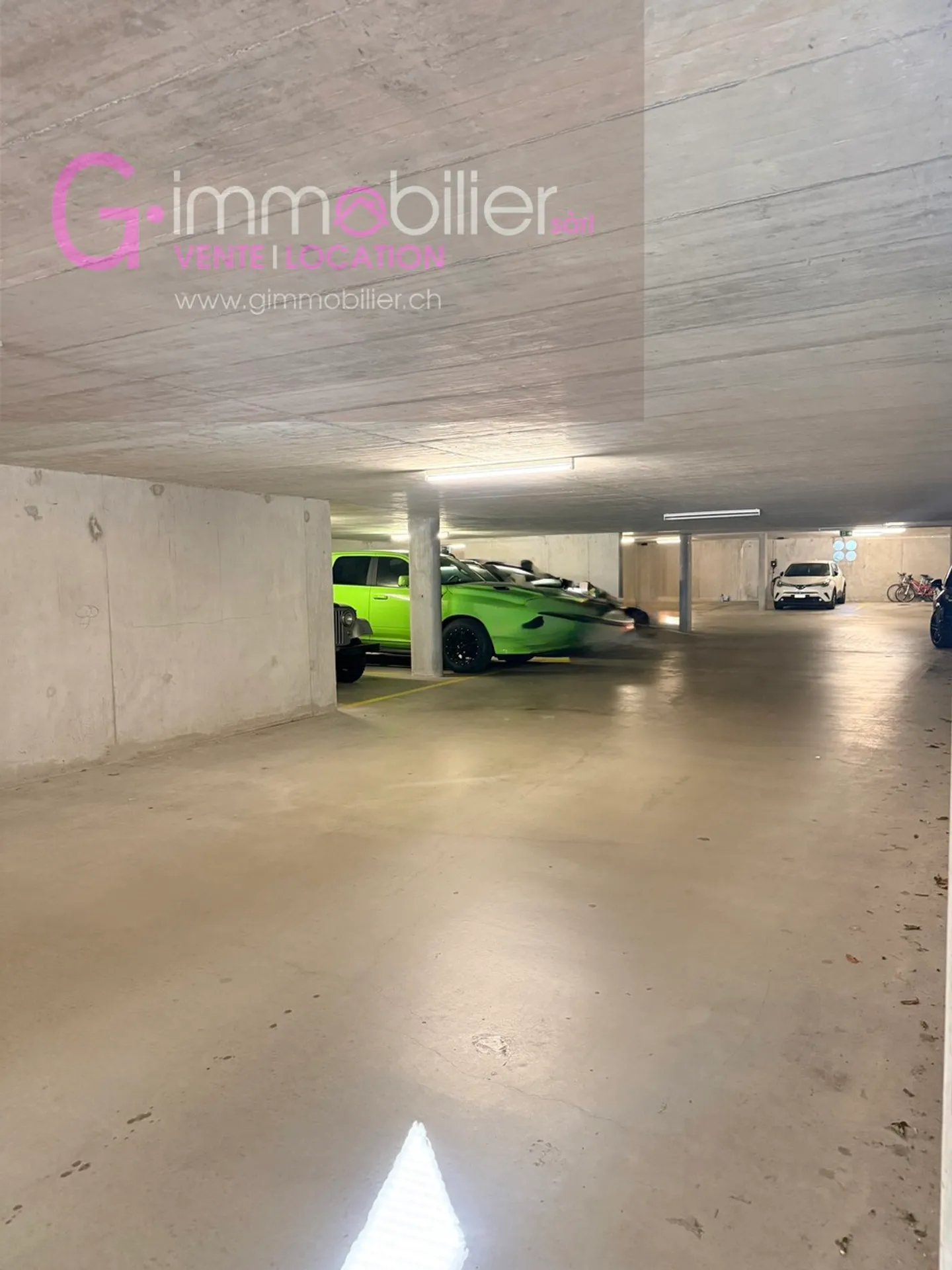 One or two indoor parking spaces in an underground parking lot - Photo 1 of 5