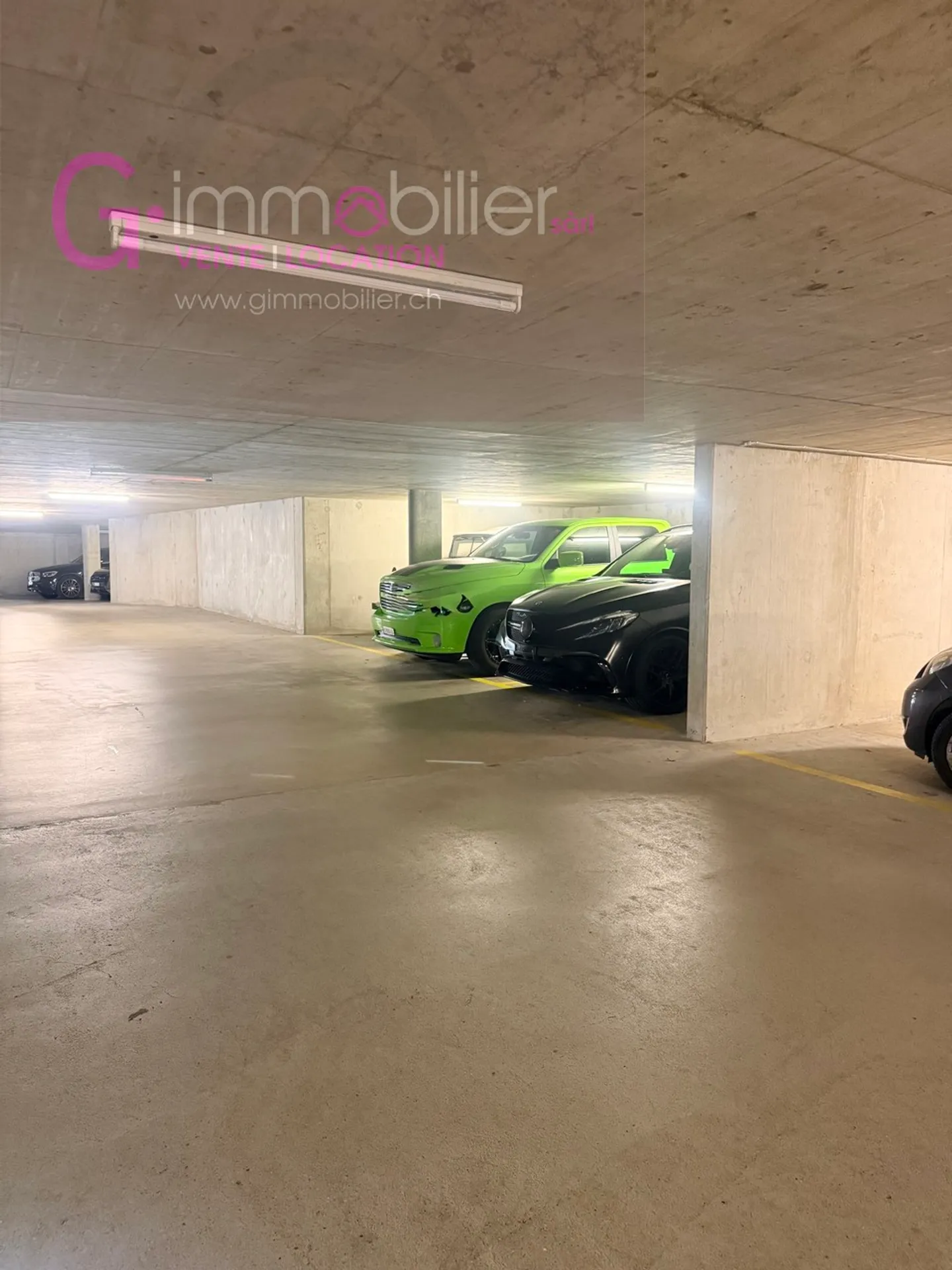 One or two indoor parking spaces in an underground parking lot - Photo 2 of 5