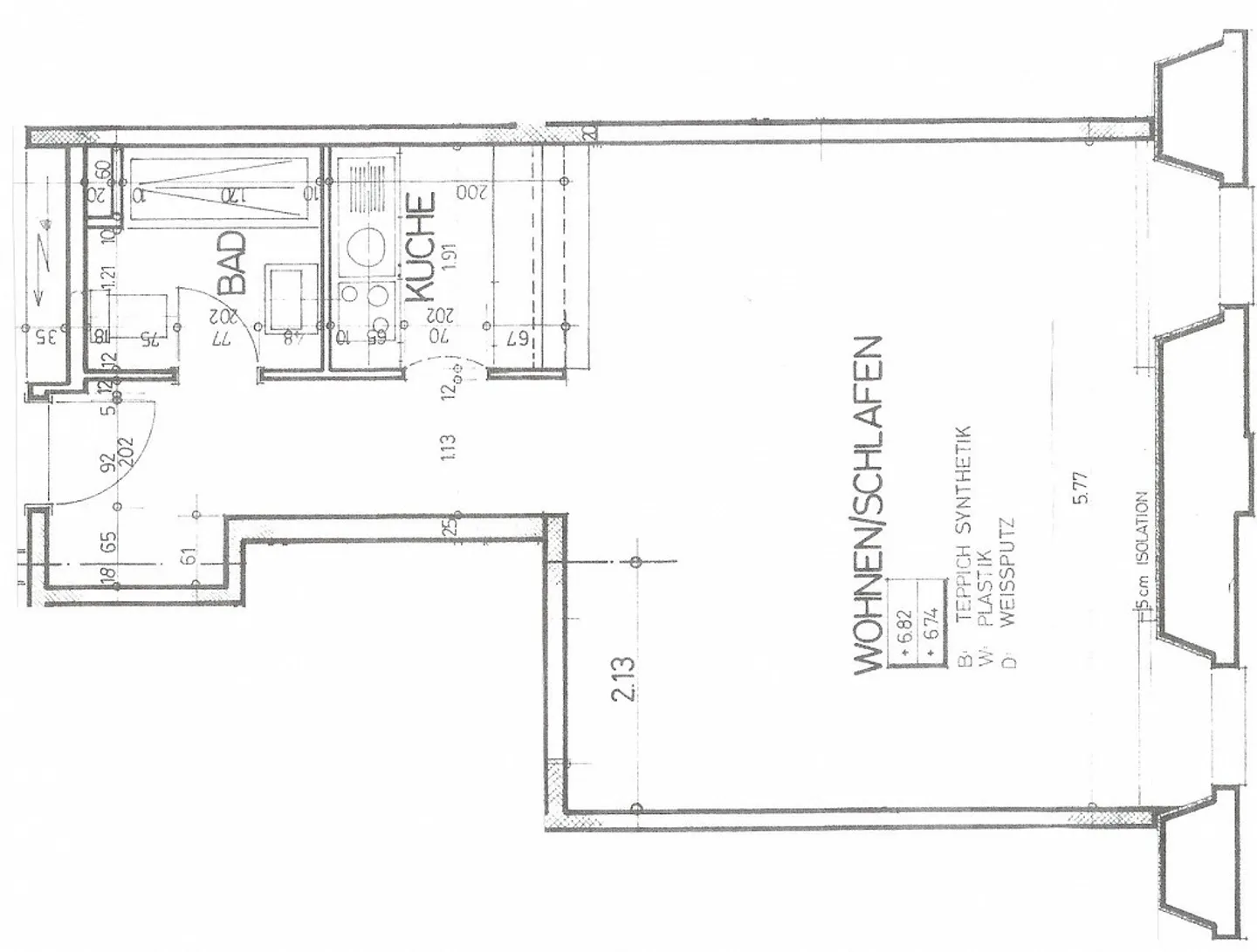 grande e luminosa appartamento di 1 1/2 stanze nel centro storico - Foto 10 di 10