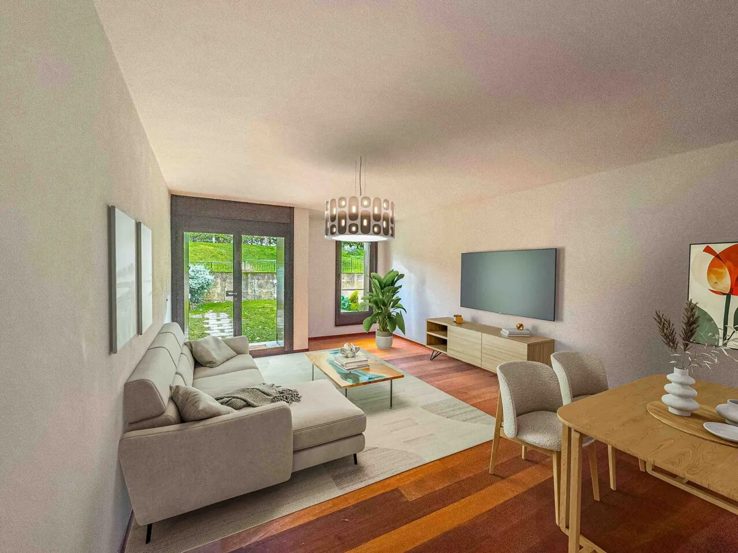 Duplex avec jardin privé à Collina d'Oro - Photo 1 sur 9