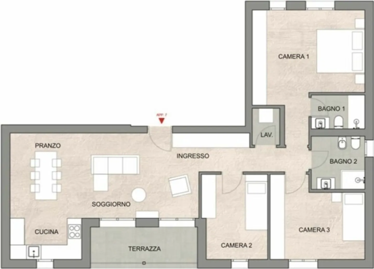 «CADRO 4.5 Alkoven | Neu | Miete 2'200 | Ausgaben 300» - Foto 10 von 10