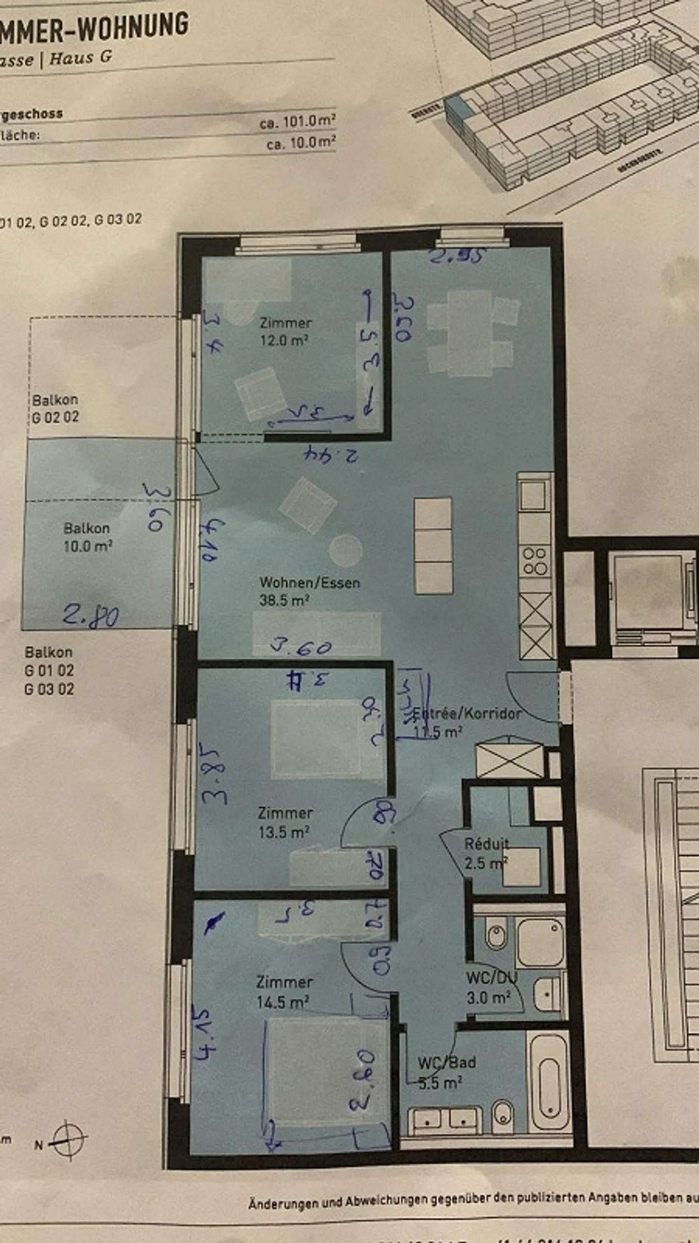 Moderne 4.5 Zimmerwohnung - Foto 12 von 12