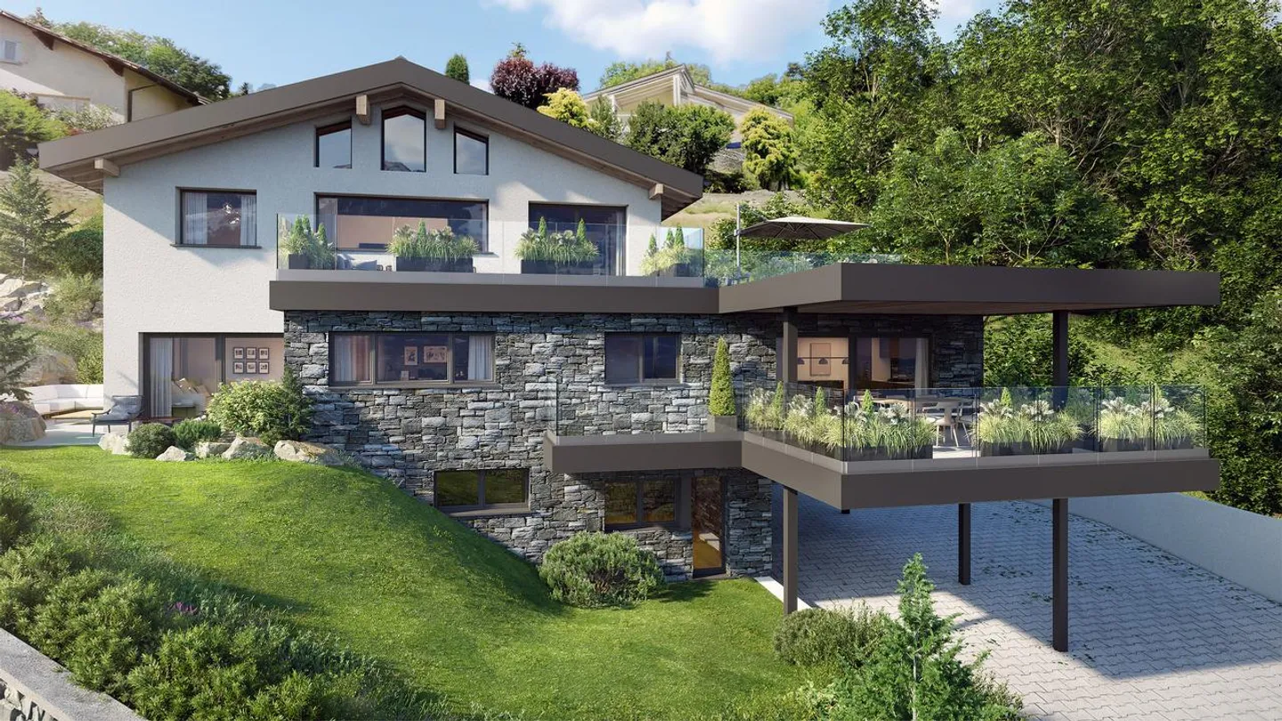 Charmante Wohnung in Savièse - Foto 2 von 5