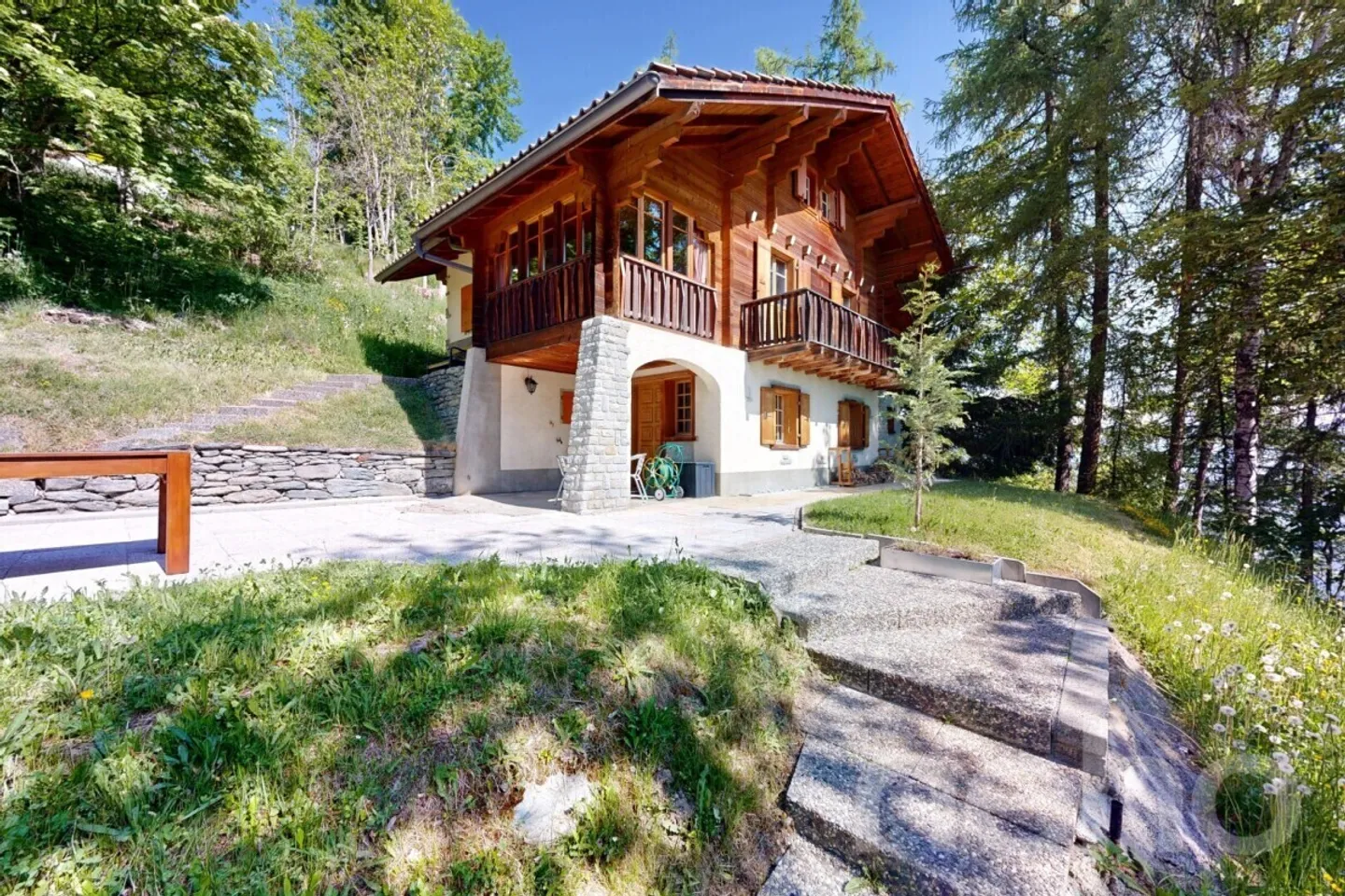 Magnifico chalet di montagna con vista panoramica a Hérémence - Foto 3 di 12